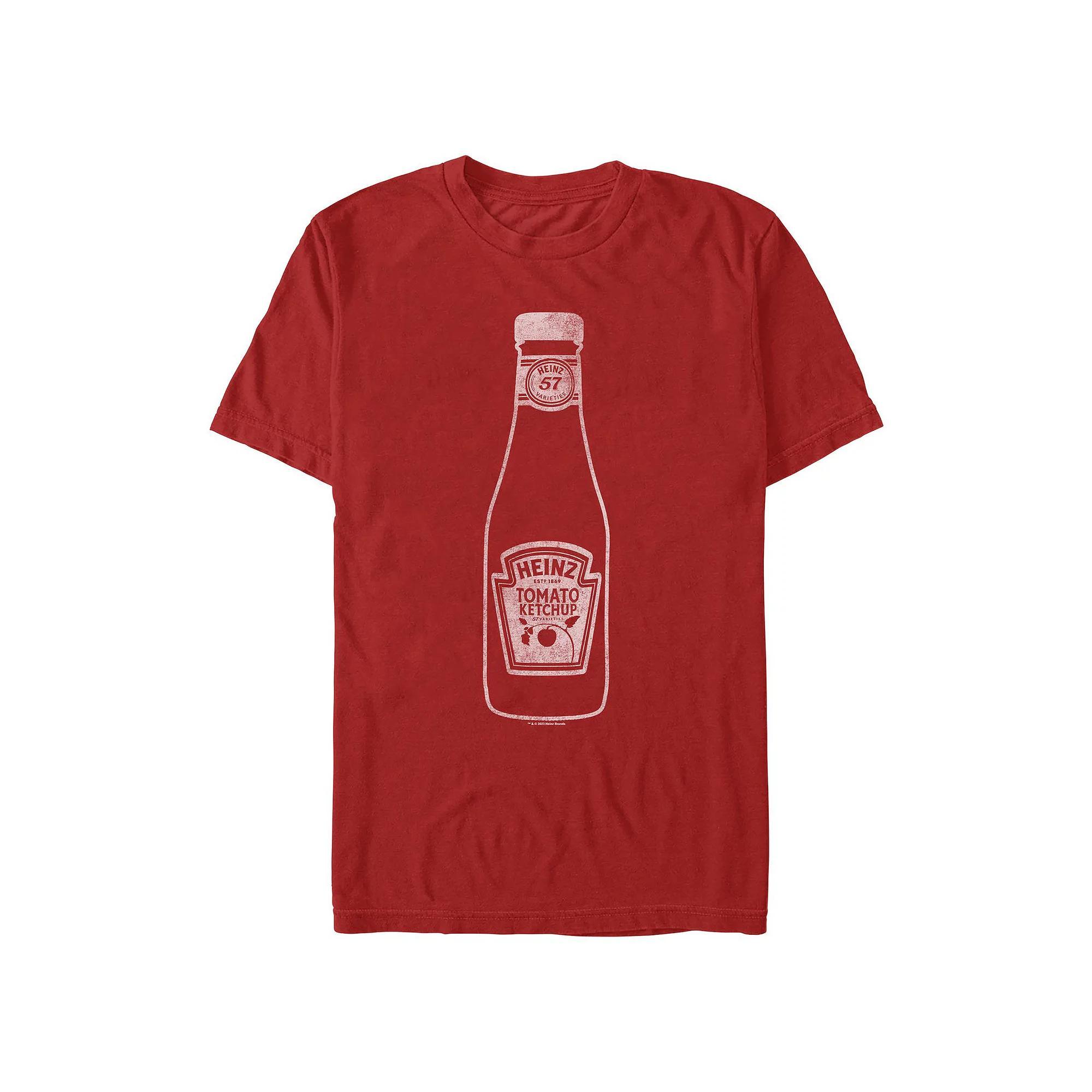 Men's Heinz Ketchup Bottle Graphic Tee, Size: Large, Red Product Image