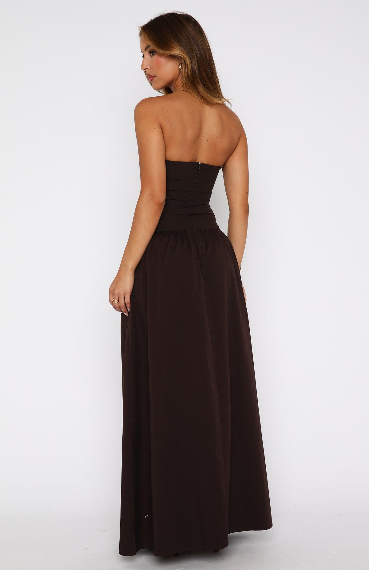 Take Back Maxi Dress Chocolate Product Image