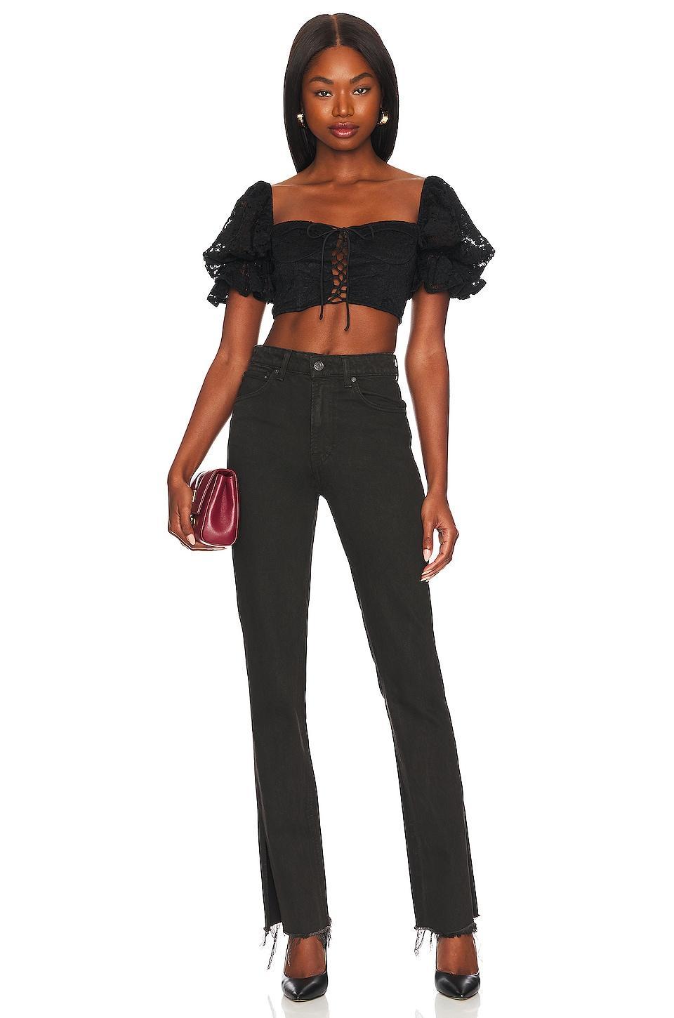Harlow High Rise Slim Boot with Slit GRLFRND Product Image