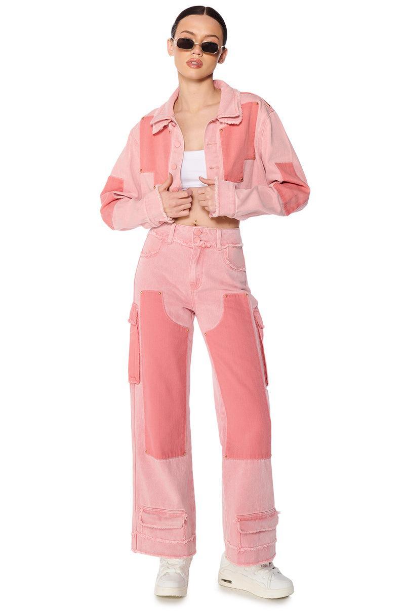 ABOVE AVERAGE WIDE LEG DENIM PANTS Product Image