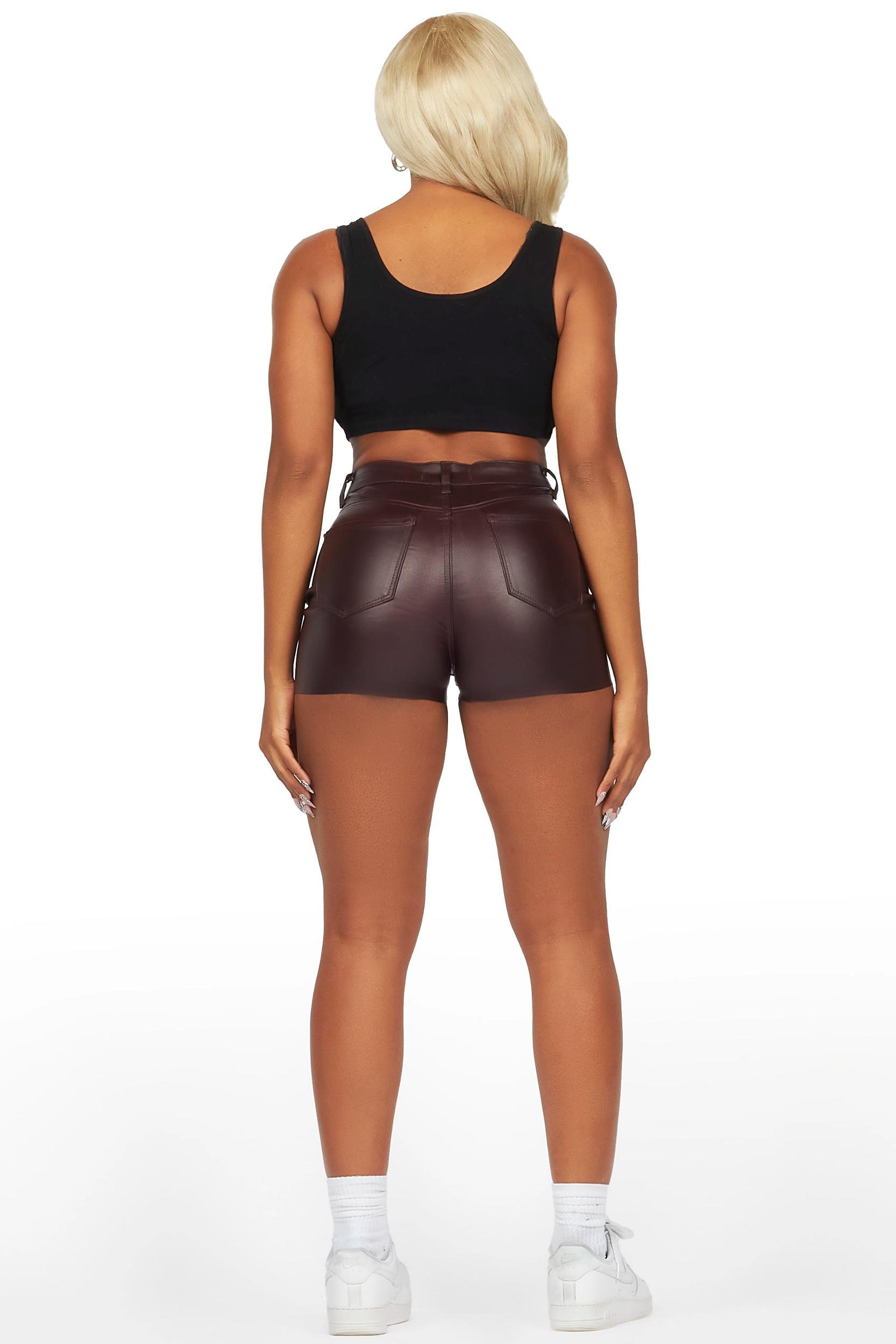 Tamry Wine PU Short Female Product Image