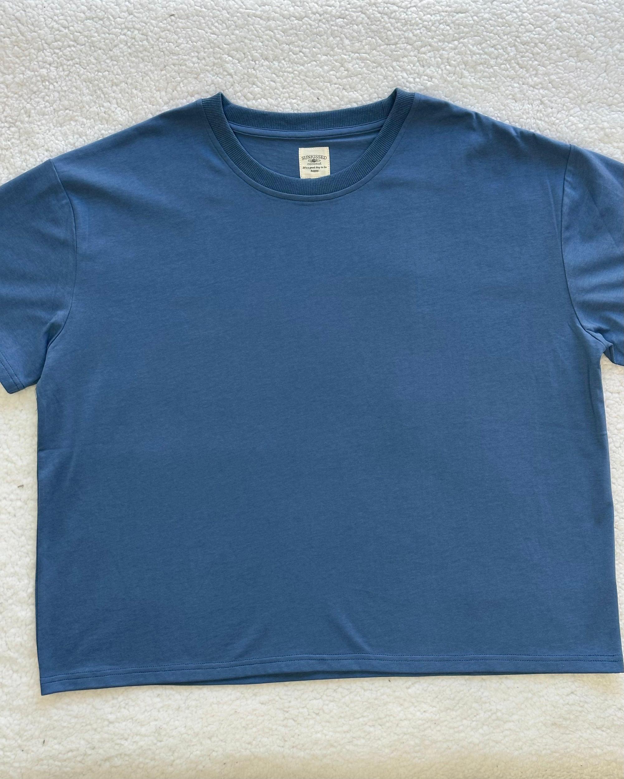 Hamptons Blue Basic Blank Tee Product Image