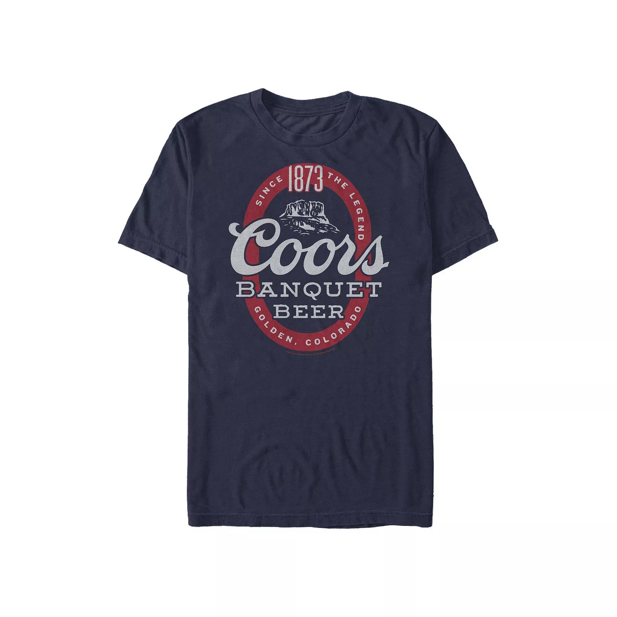 Men's Coors Light Coors Mountains Graphic Tee, Size: Large, Blue Product Image