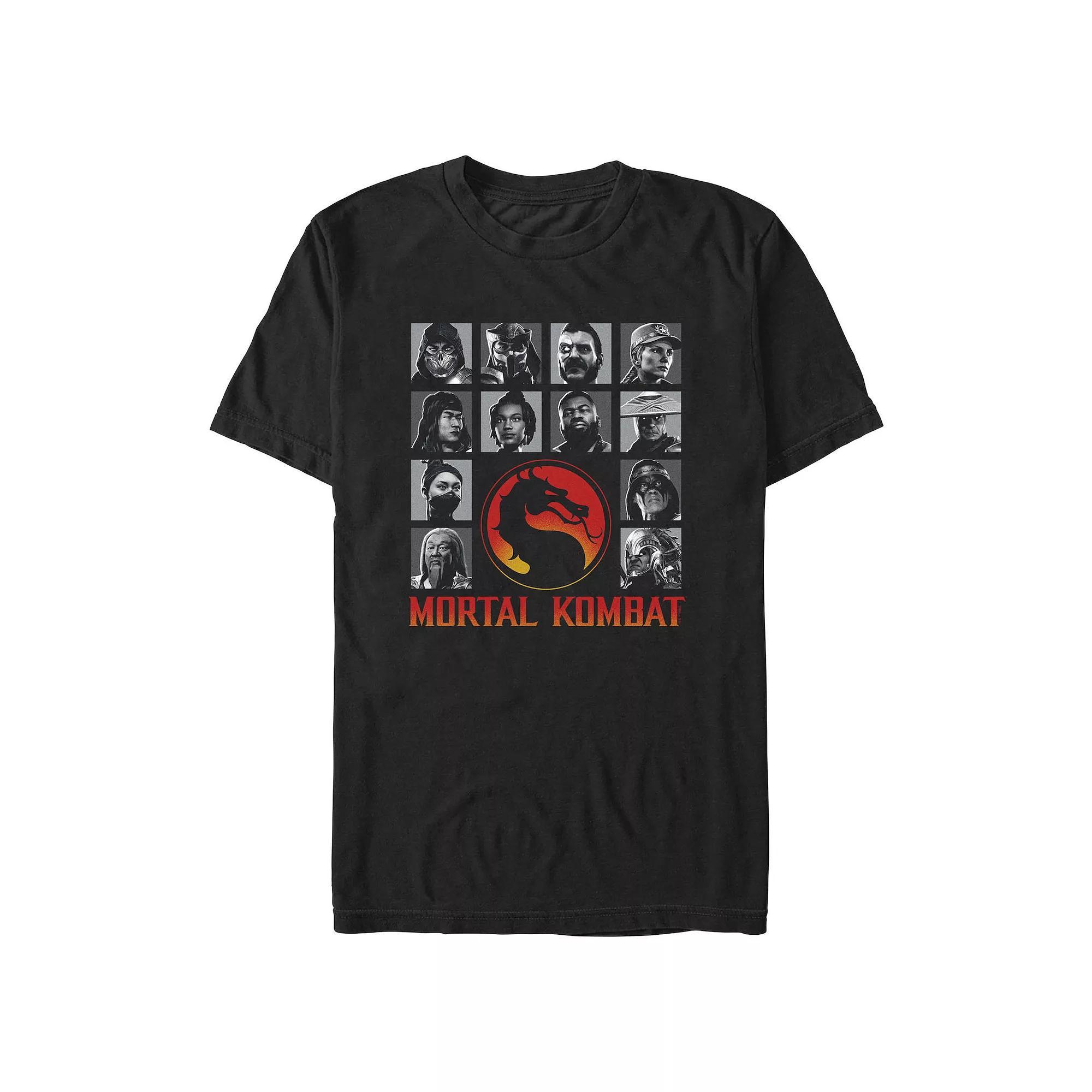 Men's Mortal Kombat Mortal Kombat Fighters Graphic Tee, Size: Medium, Black Product Image