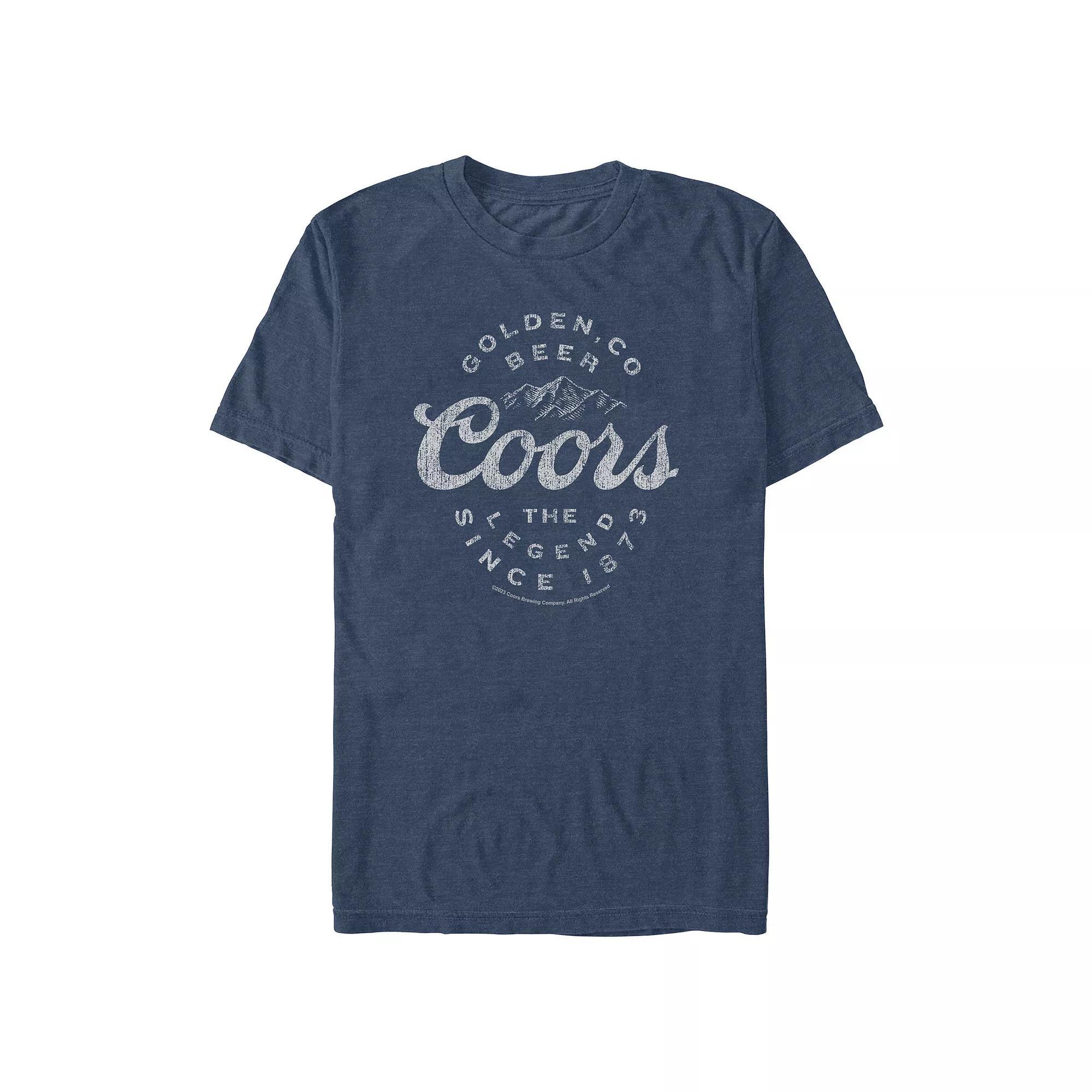 Men's Coors Light COORS SIGN Graphic Tee, Size: Large, Black Product Image