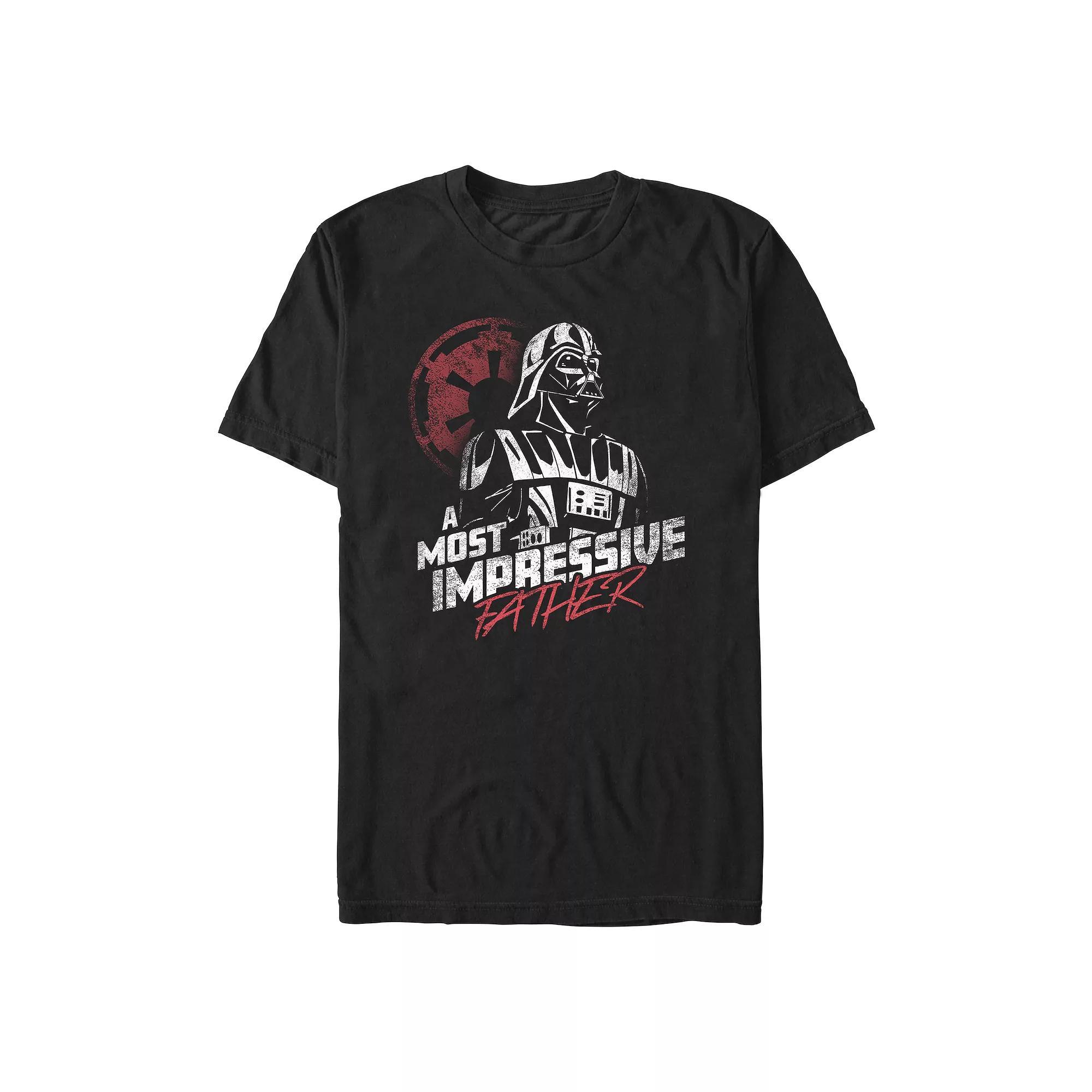 Men's Star Wars Darth Vader A Most Impressive Father Graphic Tee, Size: XXL, Black Product Image