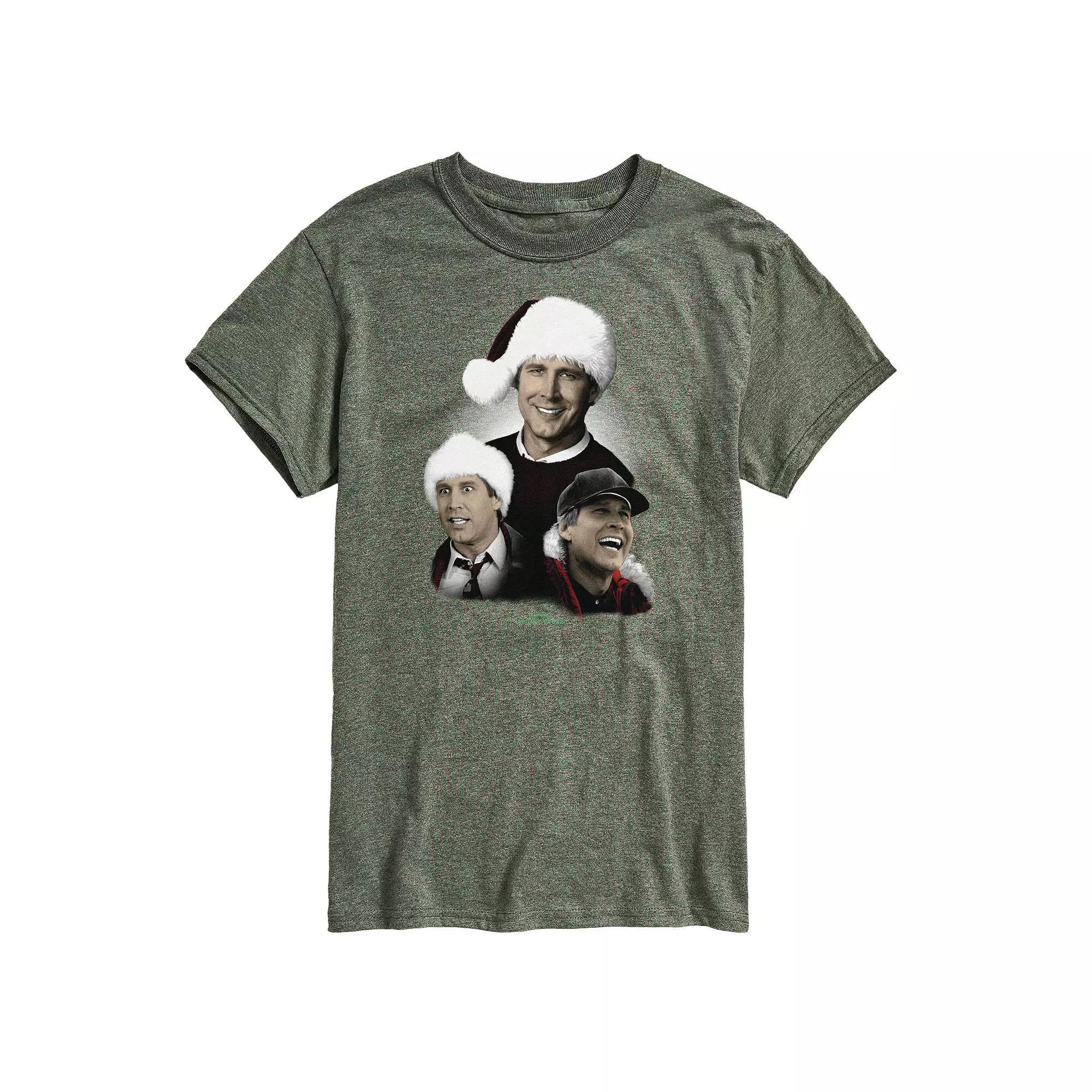 Mens National Lampoons Christmas Vacation Holiday Card Graphic Tee Product Image