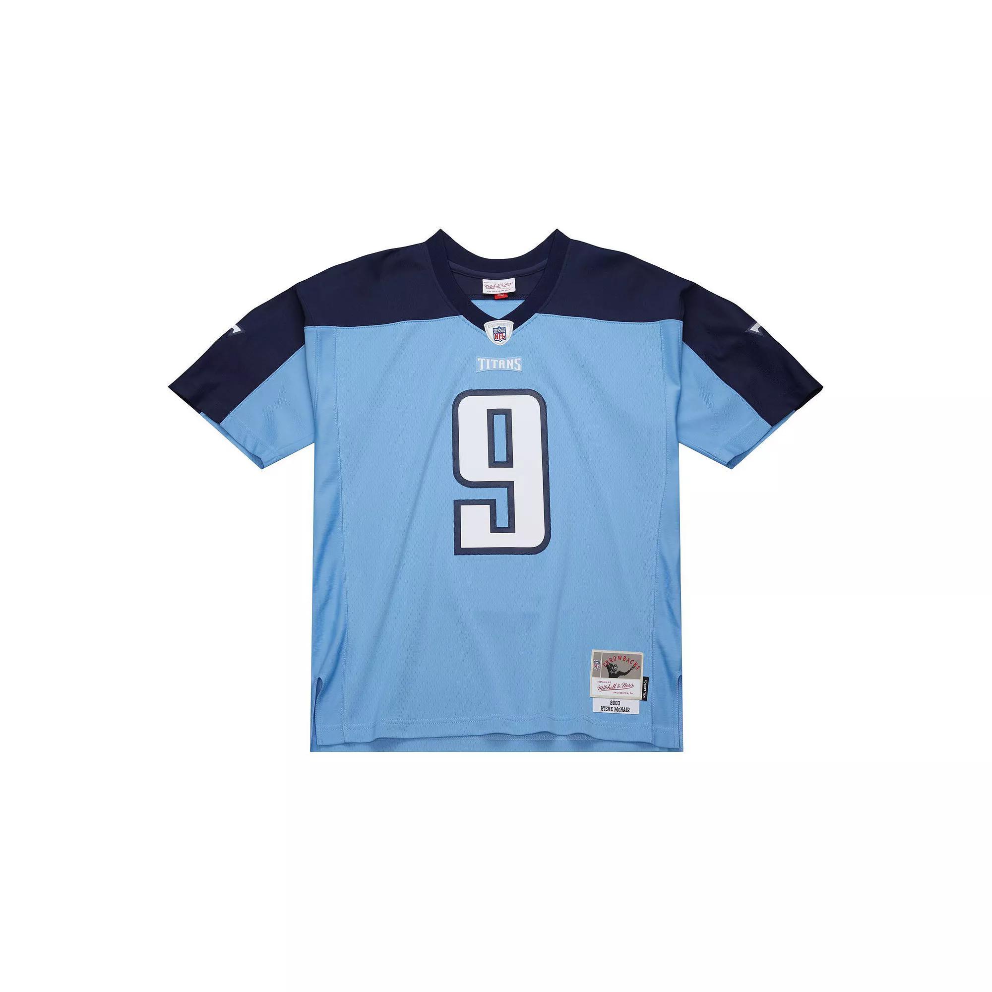 Men's Mitchell & Ness Steve McNair Light Blue Tennessee Titans 2003 Legacy Replica Jersey, Size: Medium Product Image