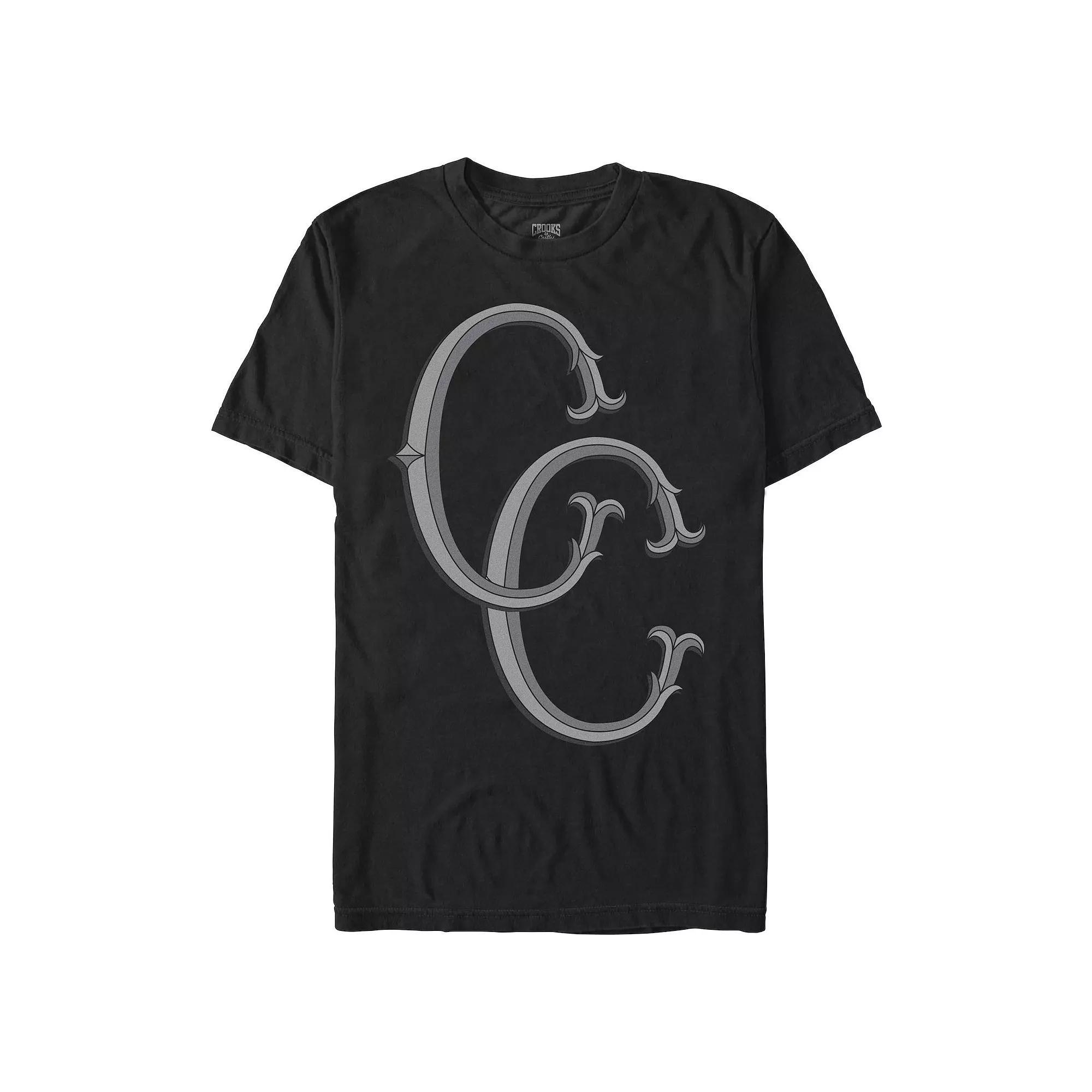 Men's Crooks And Castle C's Graphic Tee, Size: XXL, Black Product Image