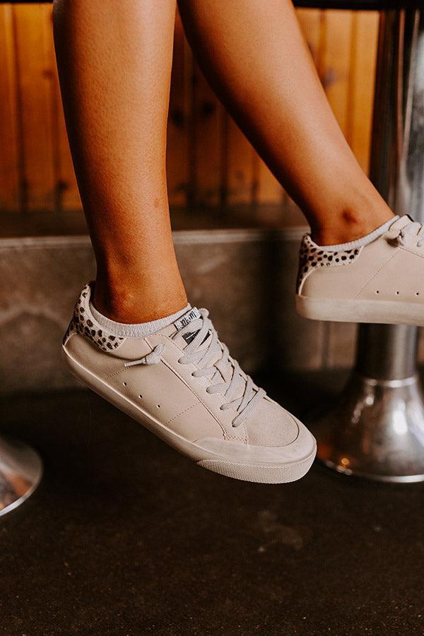 The Mina Vintage Faux Leather Sneaker Product Image