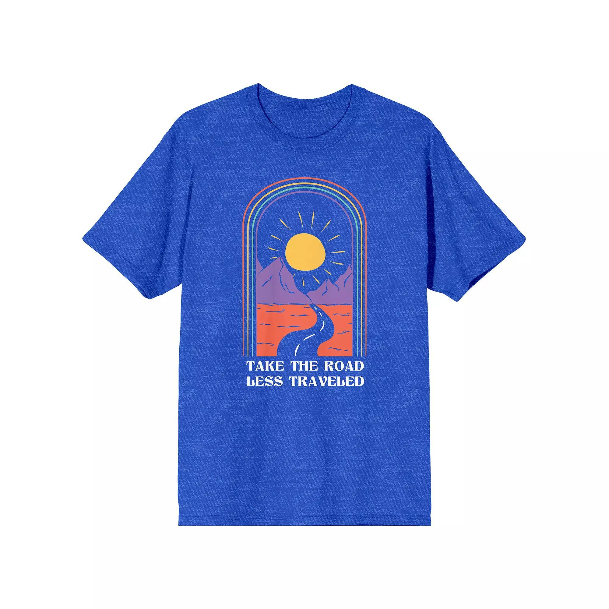 Men's Adventure Society Take Road Tee, Size: Large, Blue Product Image