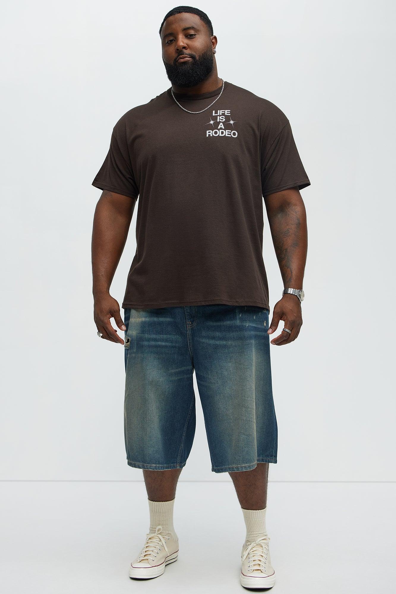 Samborghini Life Is A Rodeo Short Sleeve Tee - Brown Male Product Image