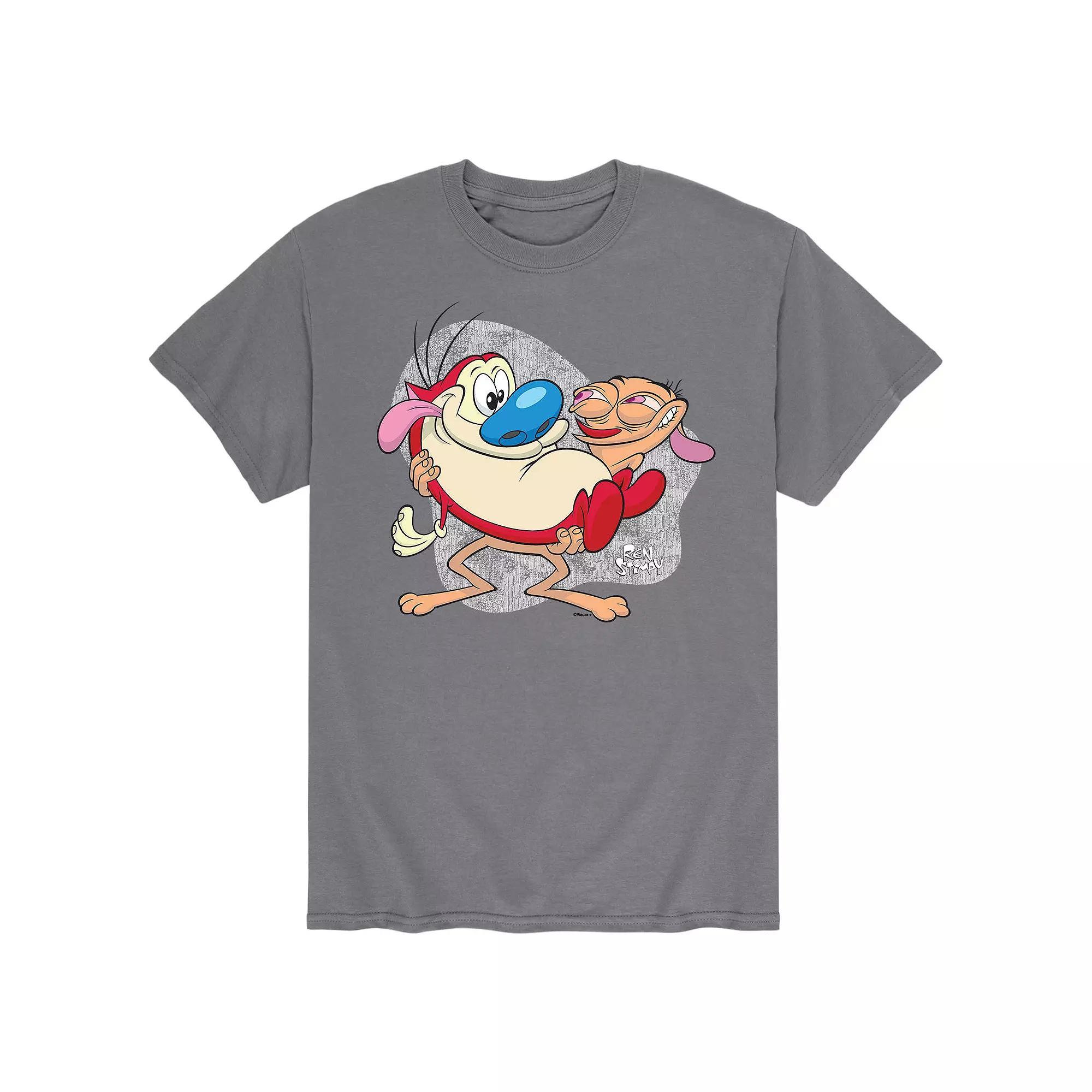 Mens Ren & Stimpy Best Buds Holding Ren Tee Product Image