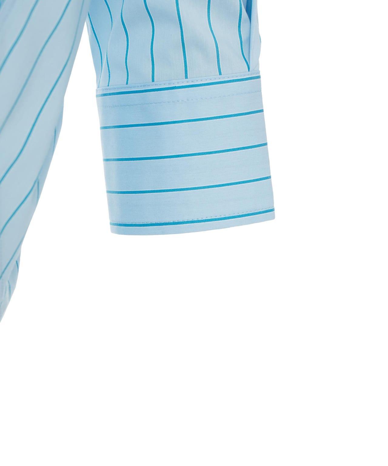 Striped blouse with bow collar Product Image