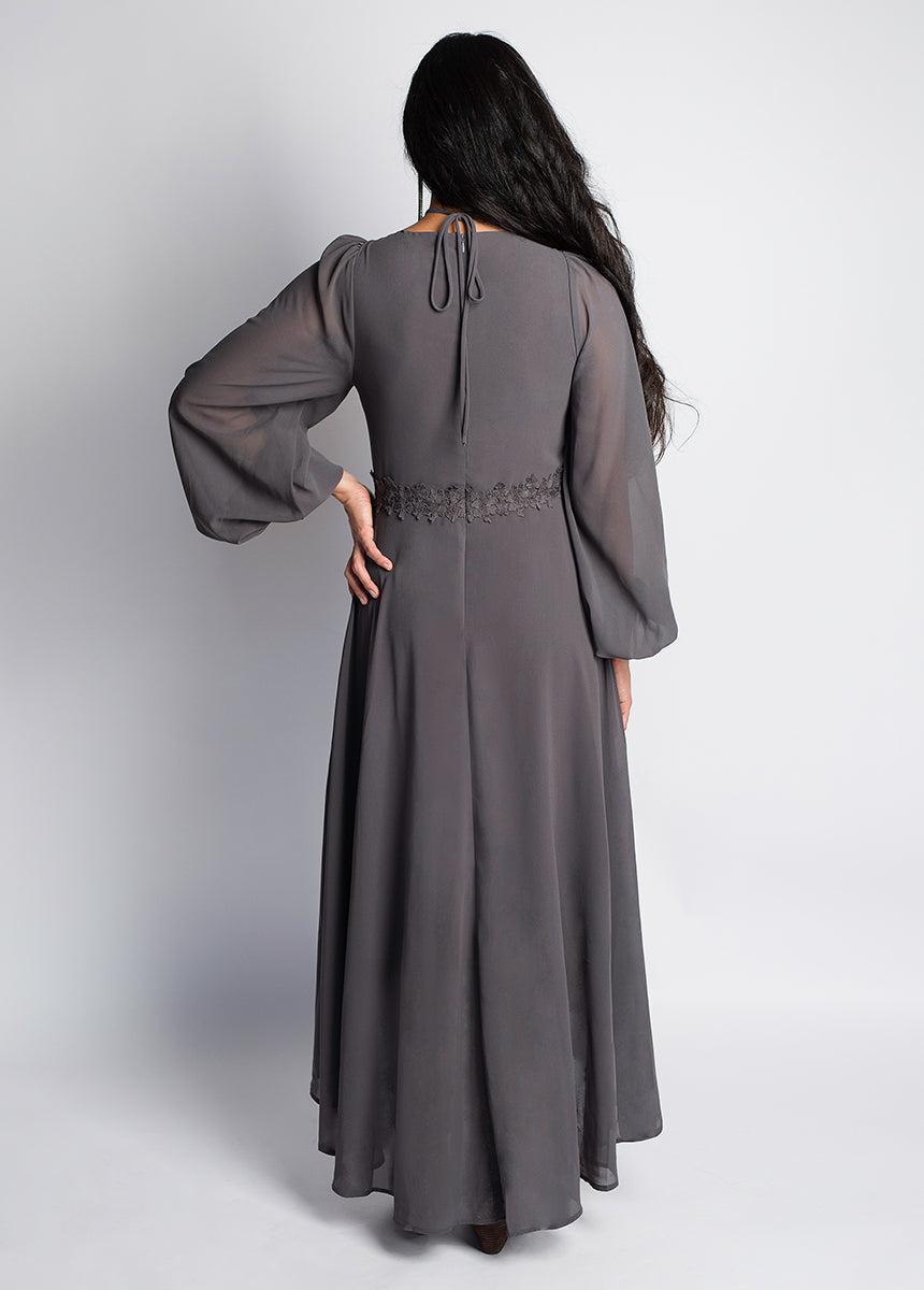 Niobe Dress in Dark Taupe Female Product Image