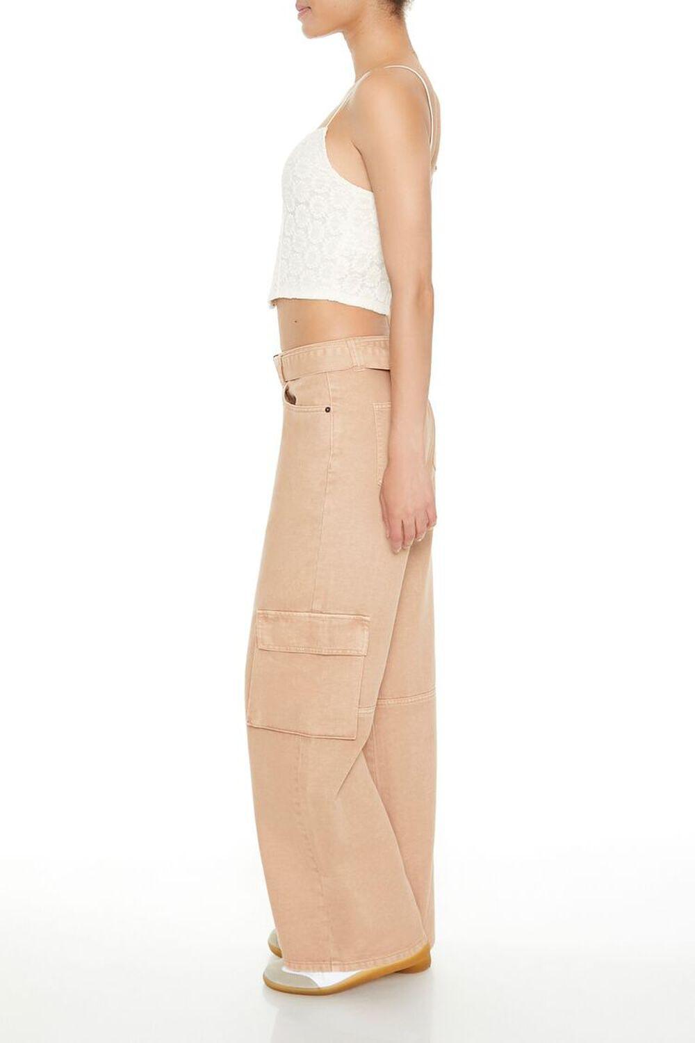 Belted Straight Cargo Pants | Forever 21 Product Image