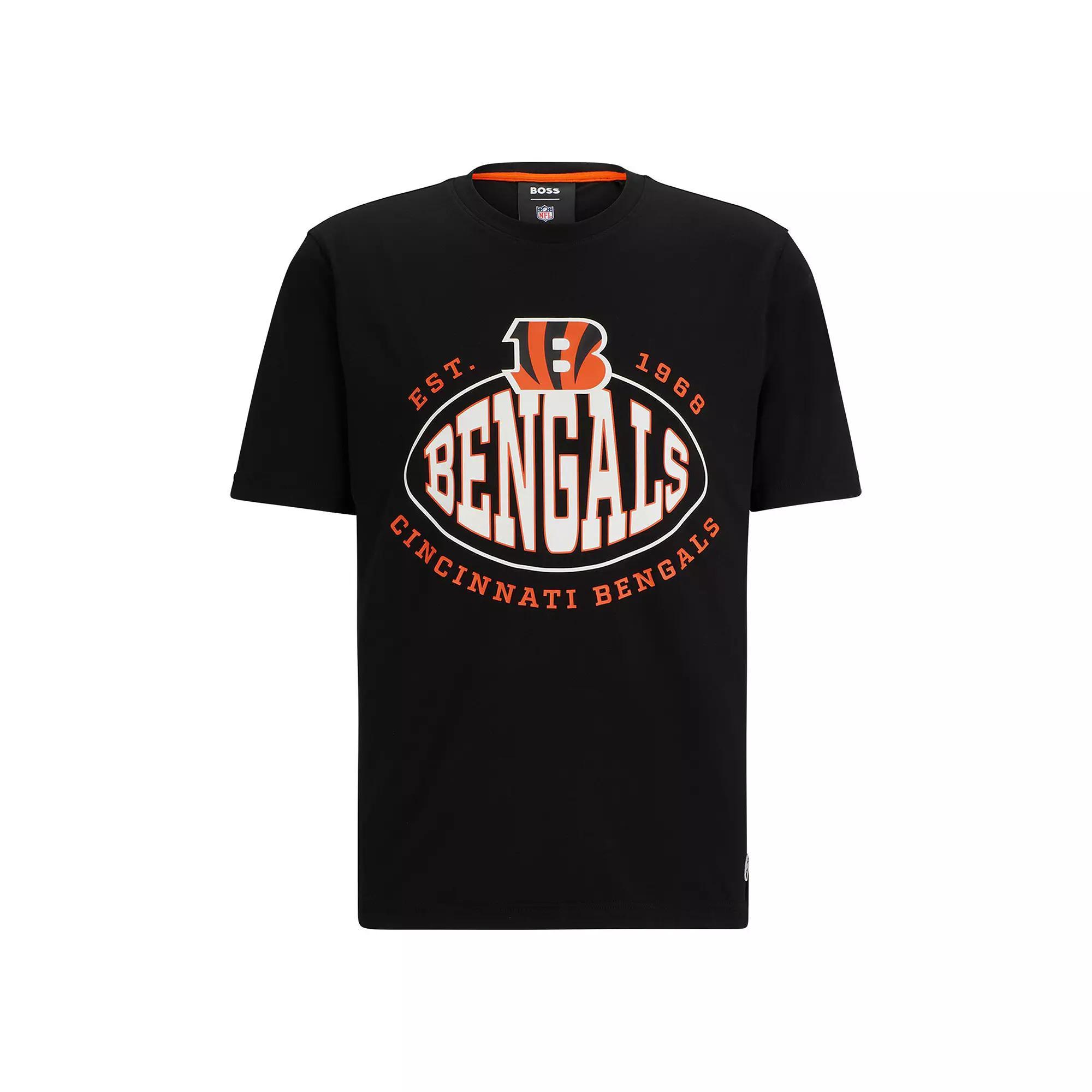 Men's BOSS X NFL  Black Cincinnati Bengals Trap T-Shirt, Size: Large Product Image
