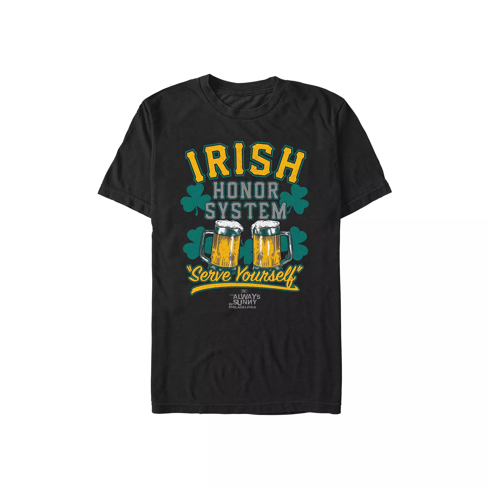 Mens Its Always Sunny In Philadelphia Irish Serve Yourself Graphic Tee Product Image