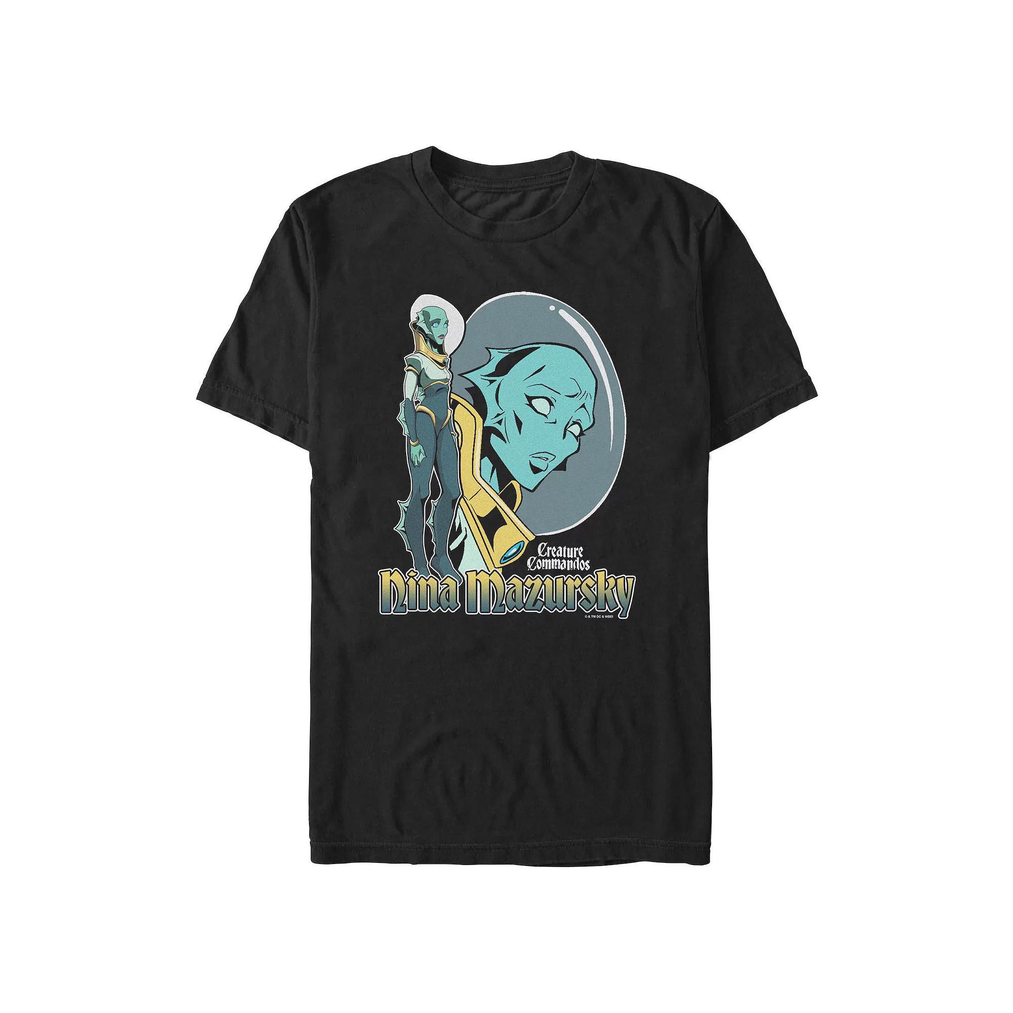 Big & Tall Creature Commandos Nina Crew Graphic Tee, Men's, Size: 4XL Tall, Black Product Image
