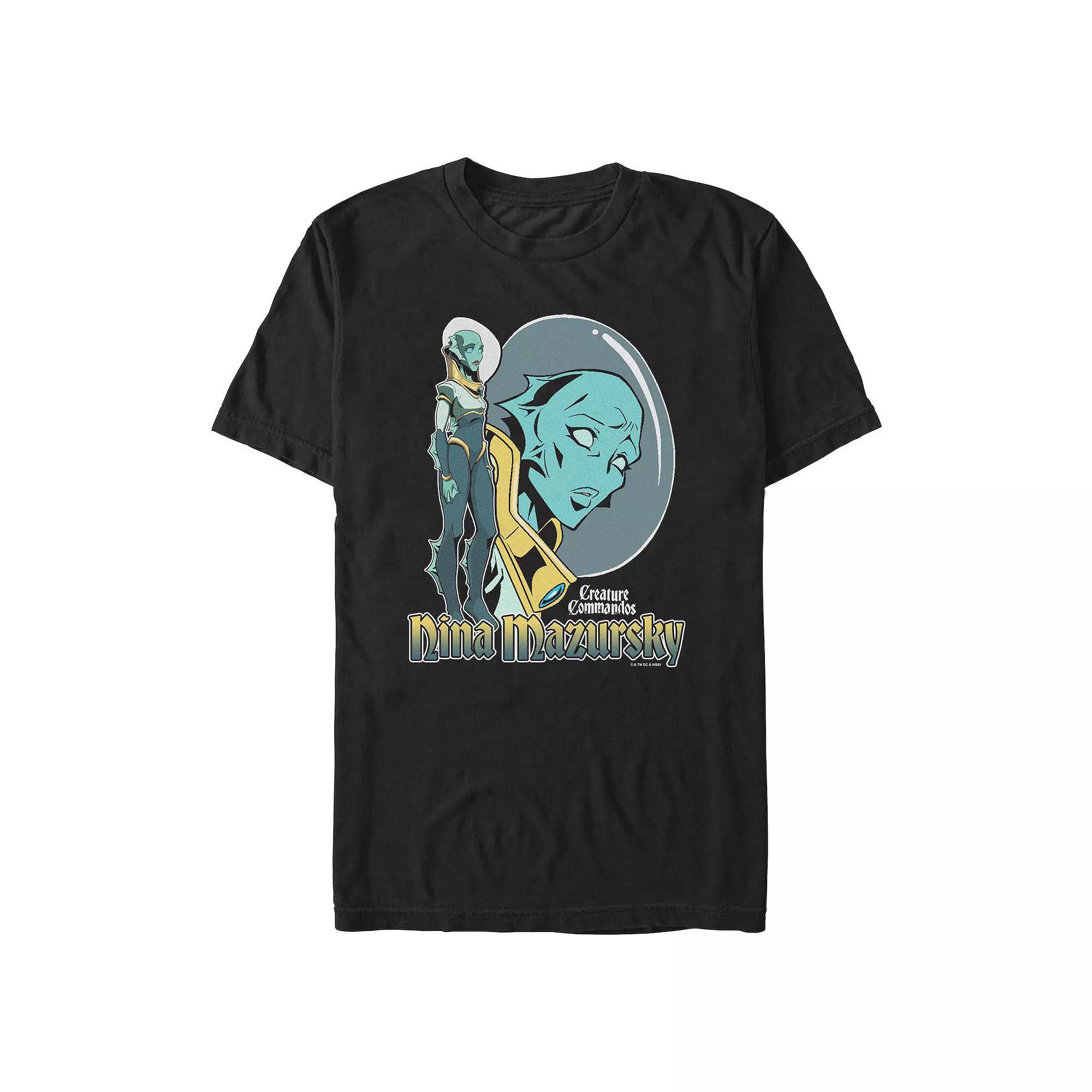 Big & Tall Creature Commandos Nina Crew Graphic Tee, Men's, Size: 4XL Tall, Black Product Image