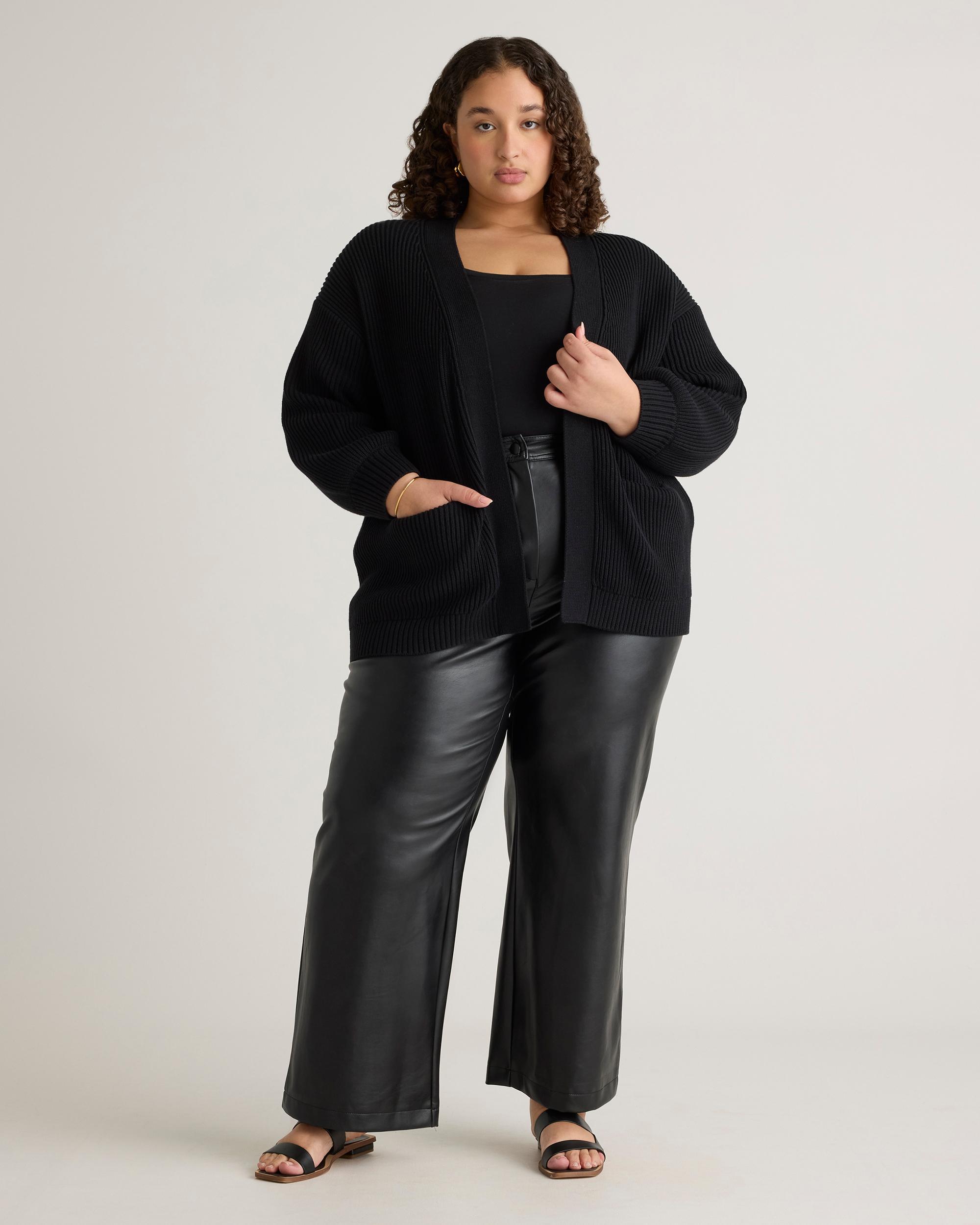 Quince | Women's OverSized Cardigan Sweater Organic Cotton Product Image