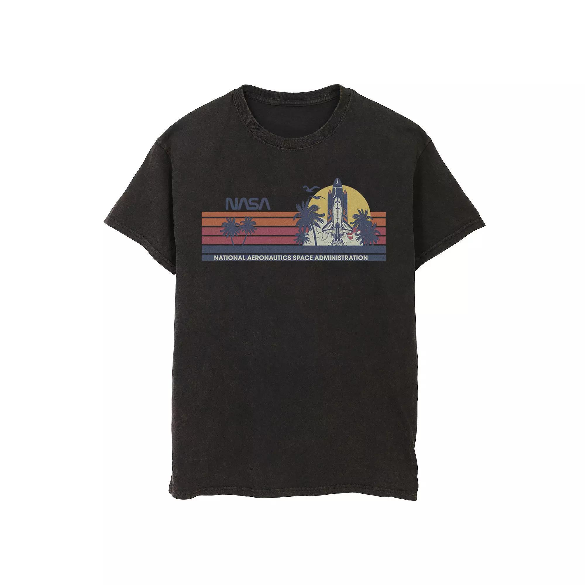 Men's NASA Shuttle Panel Graphic Tee, Size: Large, Black Product Image