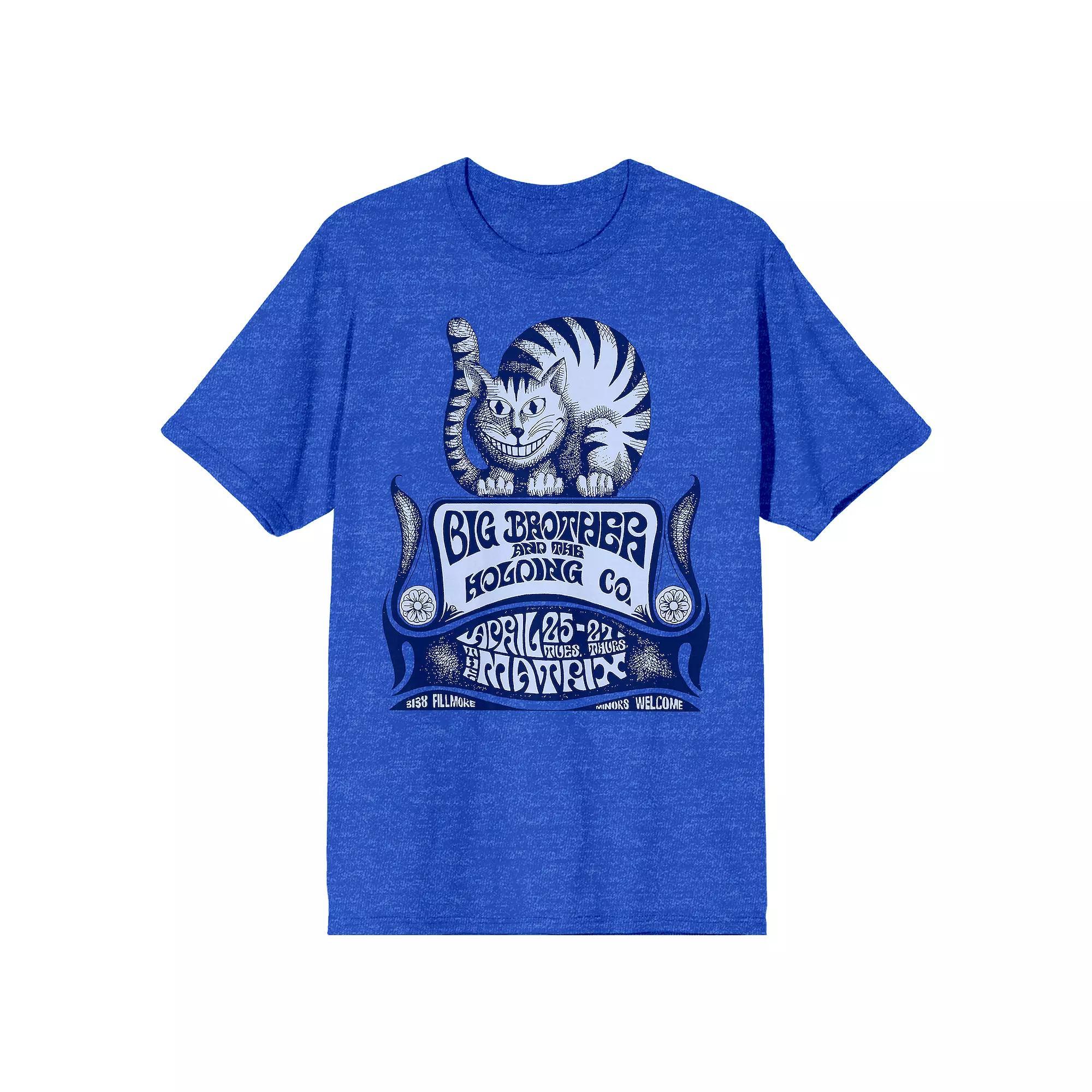 Men's Big Brother & the Holding Co Short Sleeve Graphic Tee, Size: Small, Blue Product Image