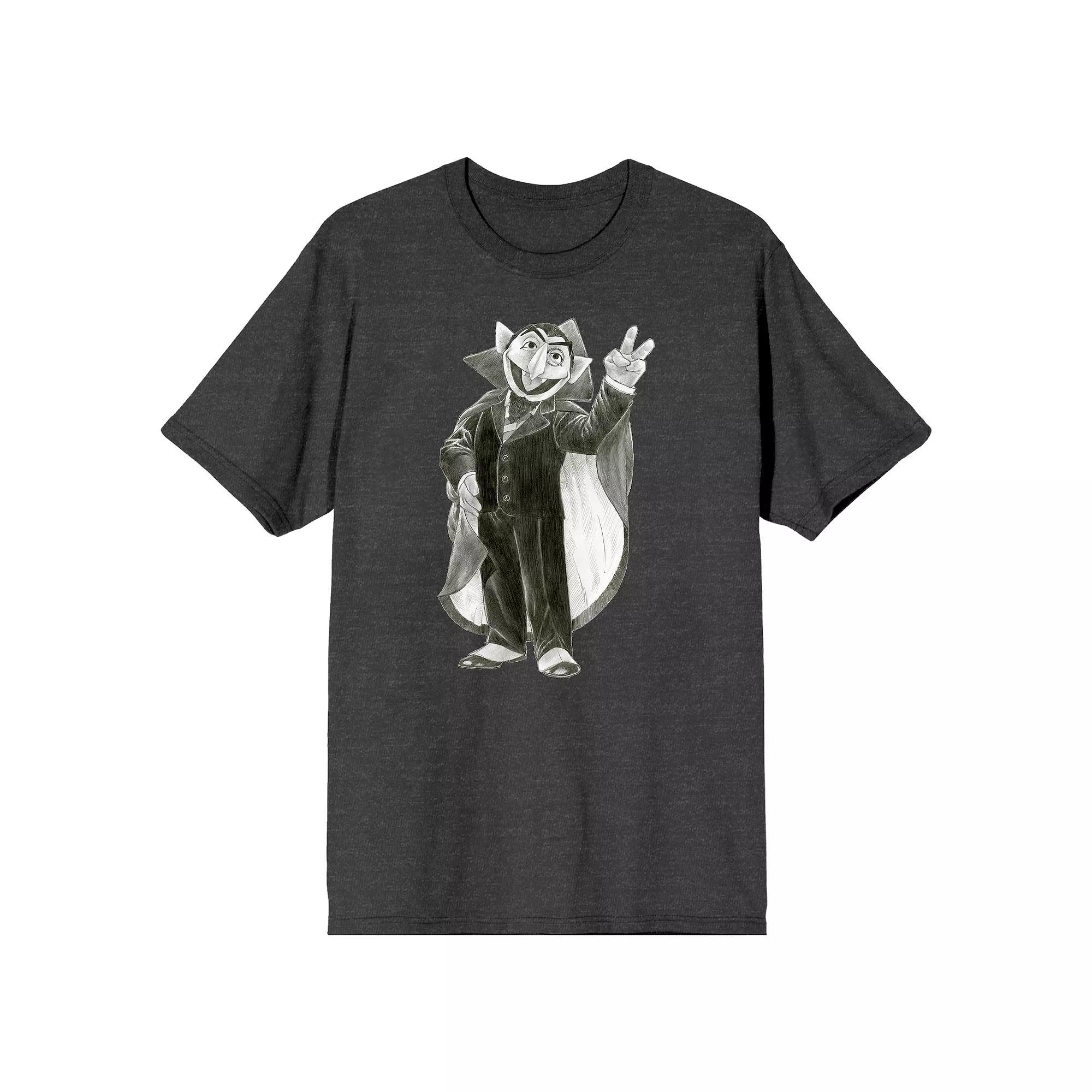 Men's Sesame Street Count Tee, Size: XXL, Black Product Image