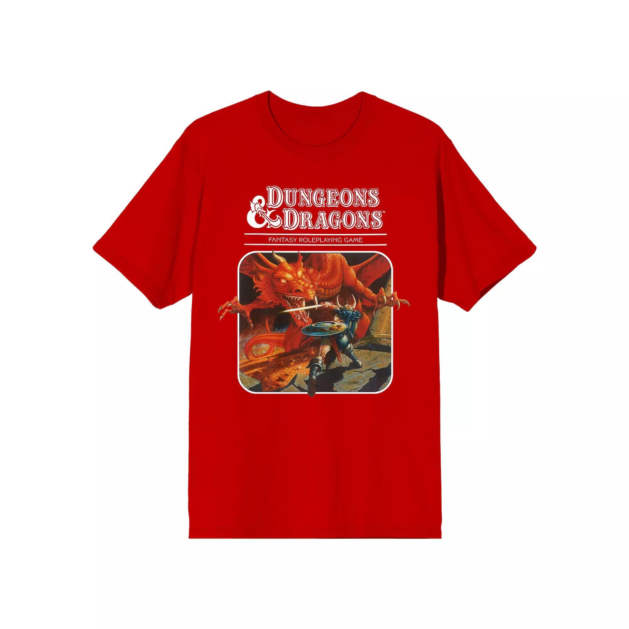 Men's Dungeons & Dragons Fantasy Tee, Size: Medium, Red Product Image