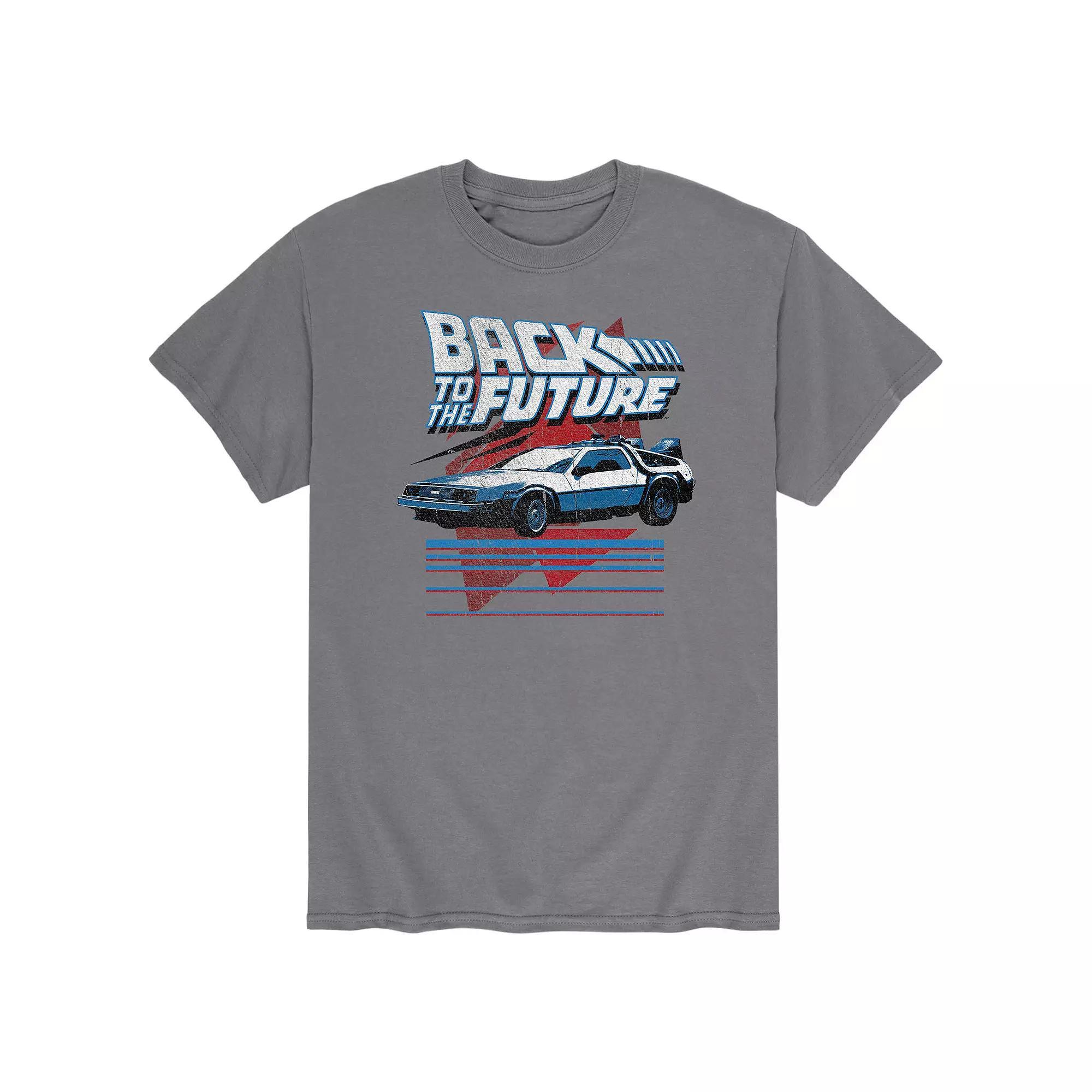 Big & Tall Back to the Future Retro Delorean Graphic Tee, Mens Product Image
