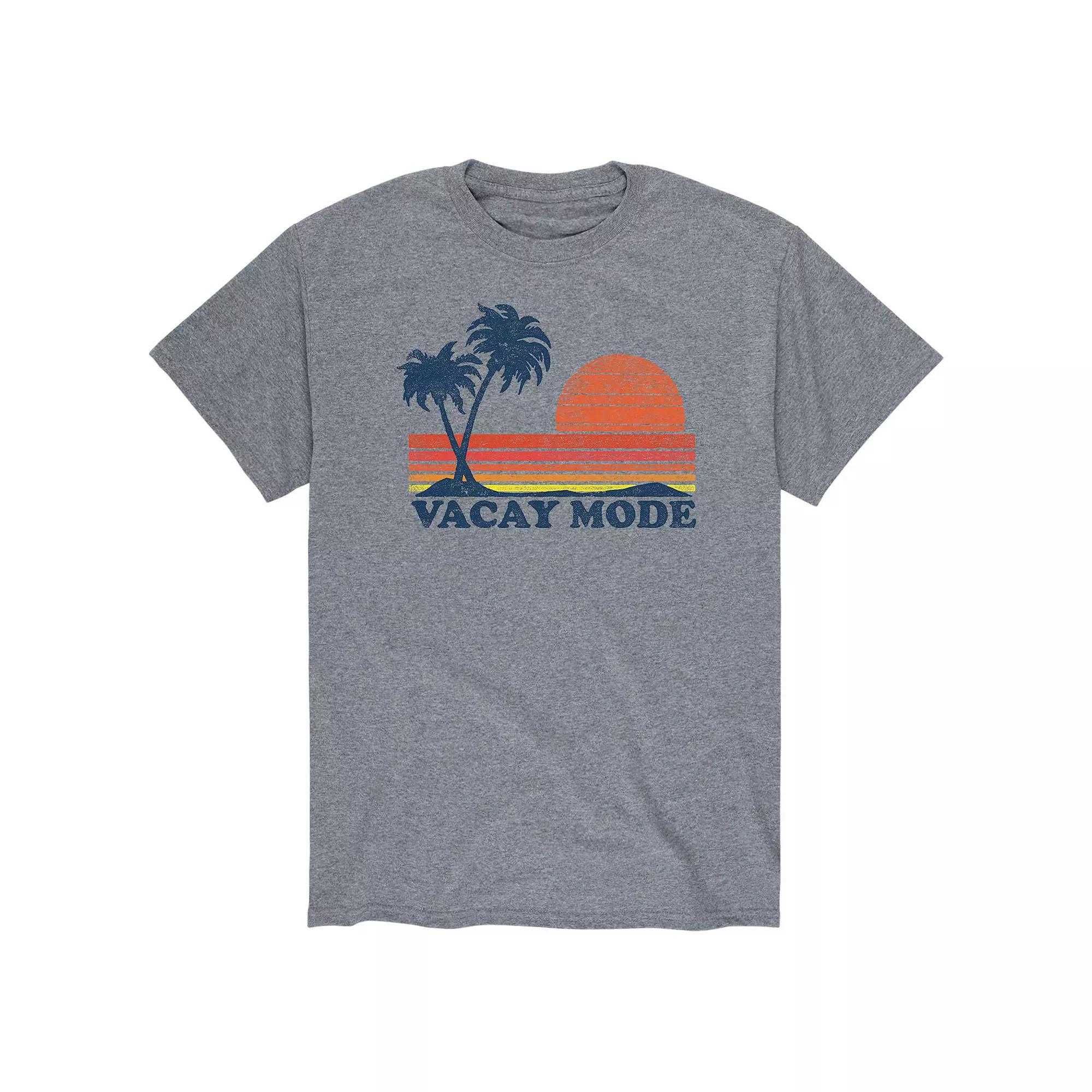 Men's Vacay Mode Tee, Size: Medium, Gray Product Image