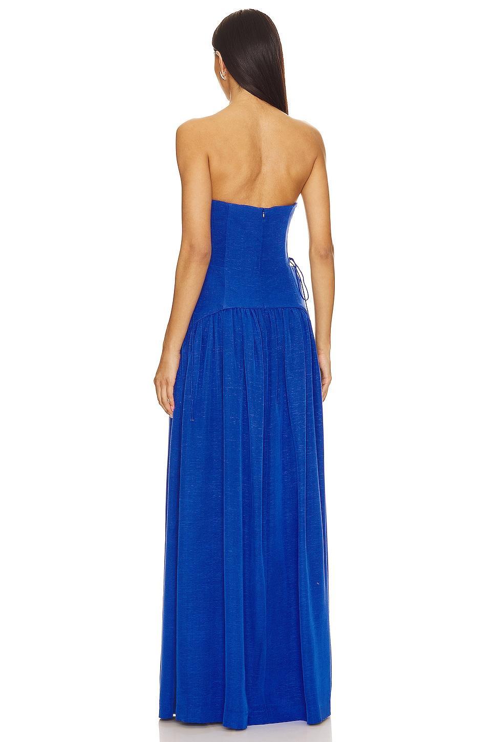 Vento Lace Up Strapless Maxi Dress Shona Joy Product Image