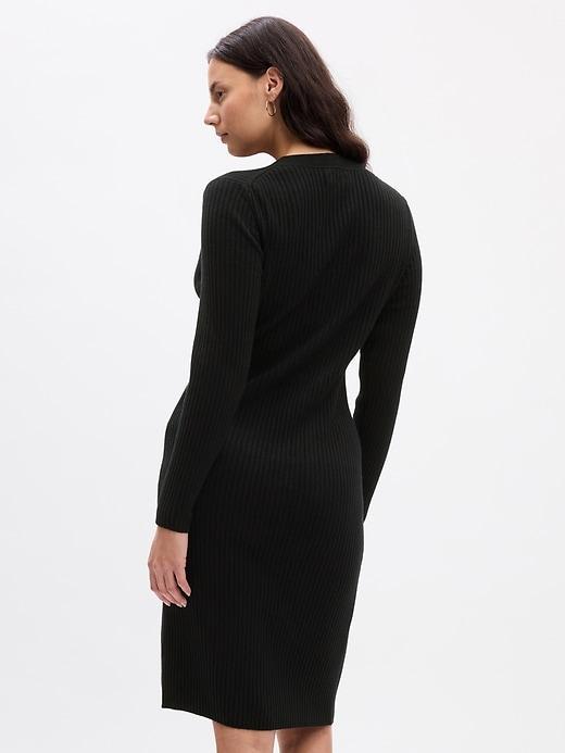 CashSoft Rib Midi Sweater Dress Product Image