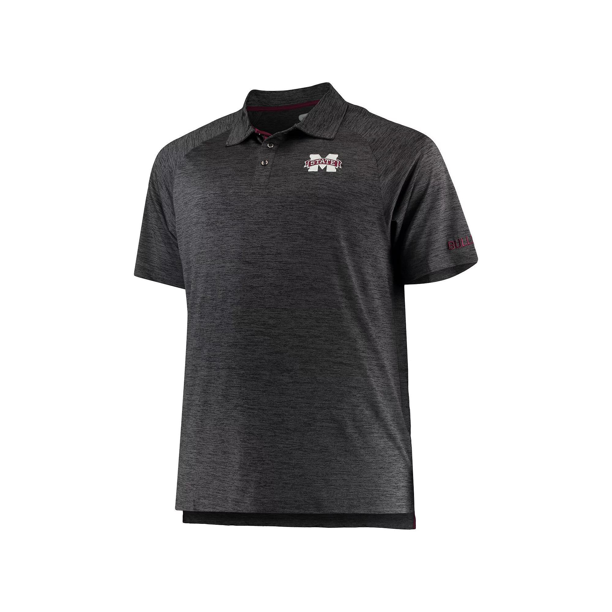 Men's Colosseum Black Mississippi State Bulldogs Big & Tall Down Swing Polo, Size: 4XB, Mst Black Product Image