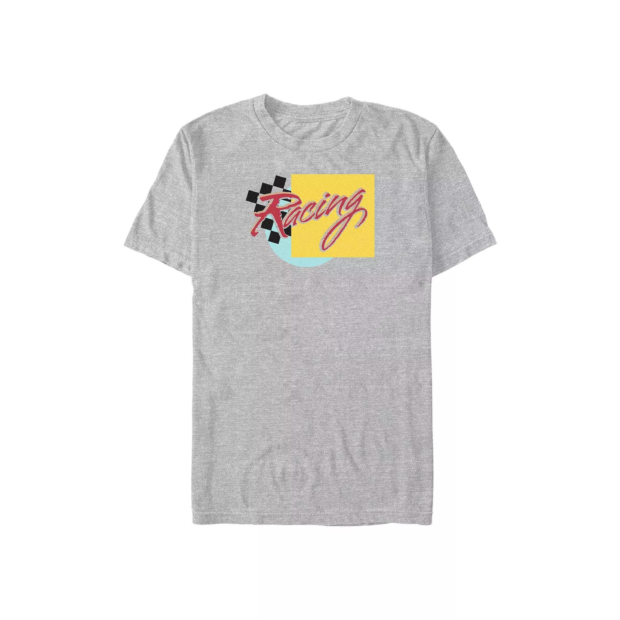 Big & Tall Racing Poster Graphic Tee, Men's, Size: 4XL Tall, Athletic Grey Product Image