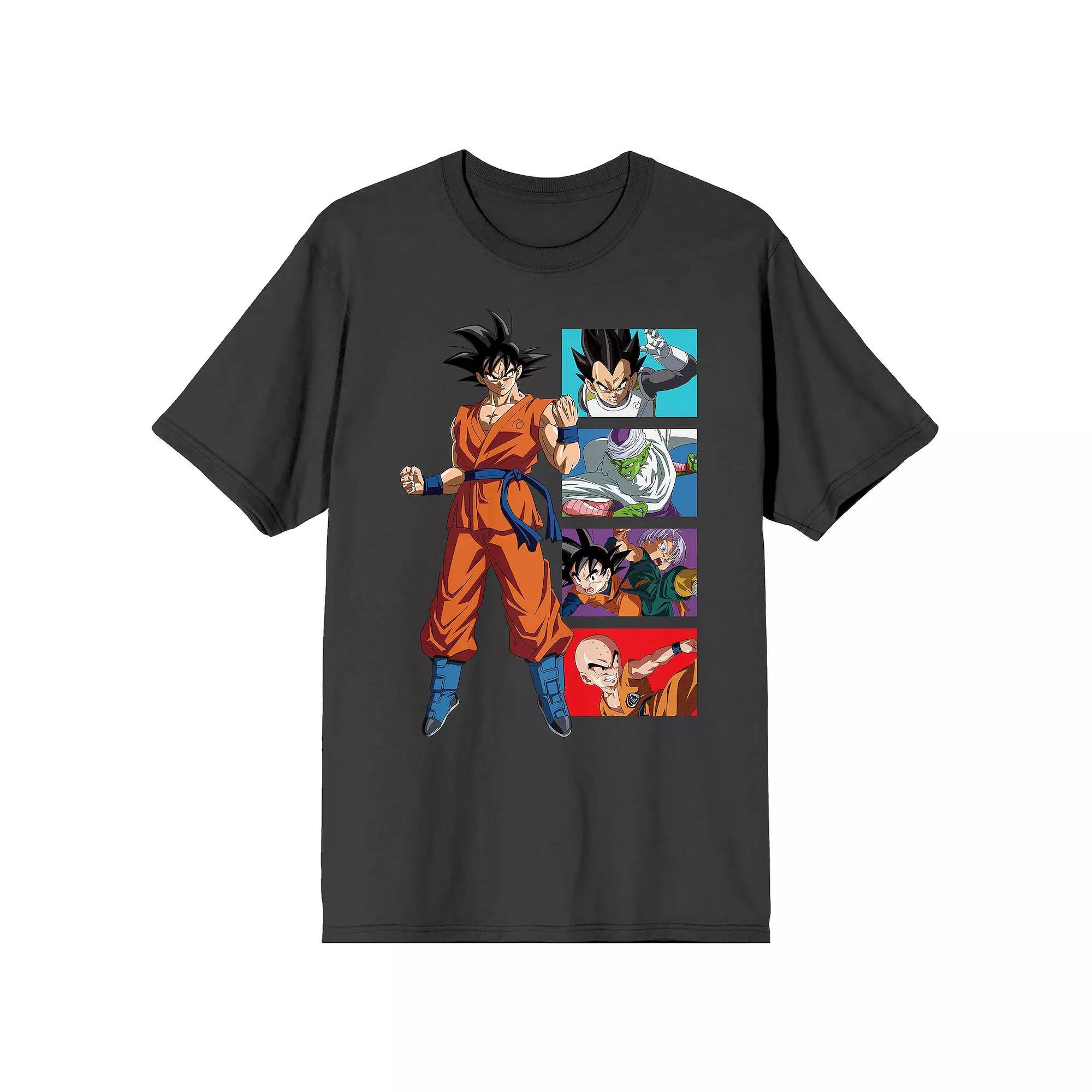 Men's Dragon Ball Super Character Collage Graphic Tee, Size: XXL, Gray Product Image
