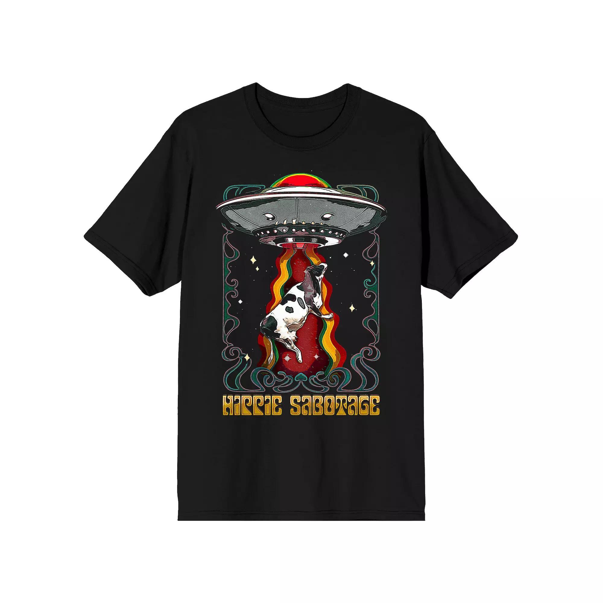 Men's Hippie Sabotage Alien Space Tee, Size: Large, Black Product Image