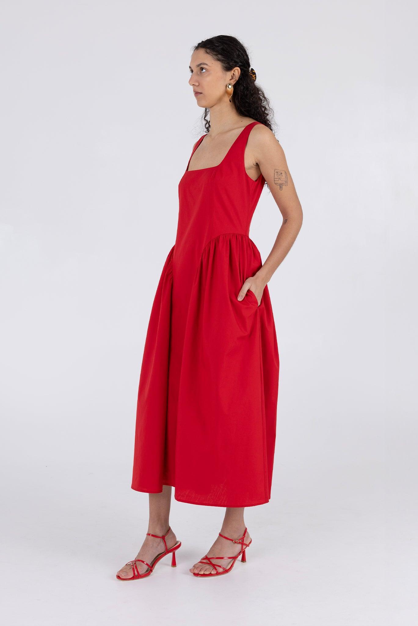 Vanessa Dress - Scarlet Product Image
