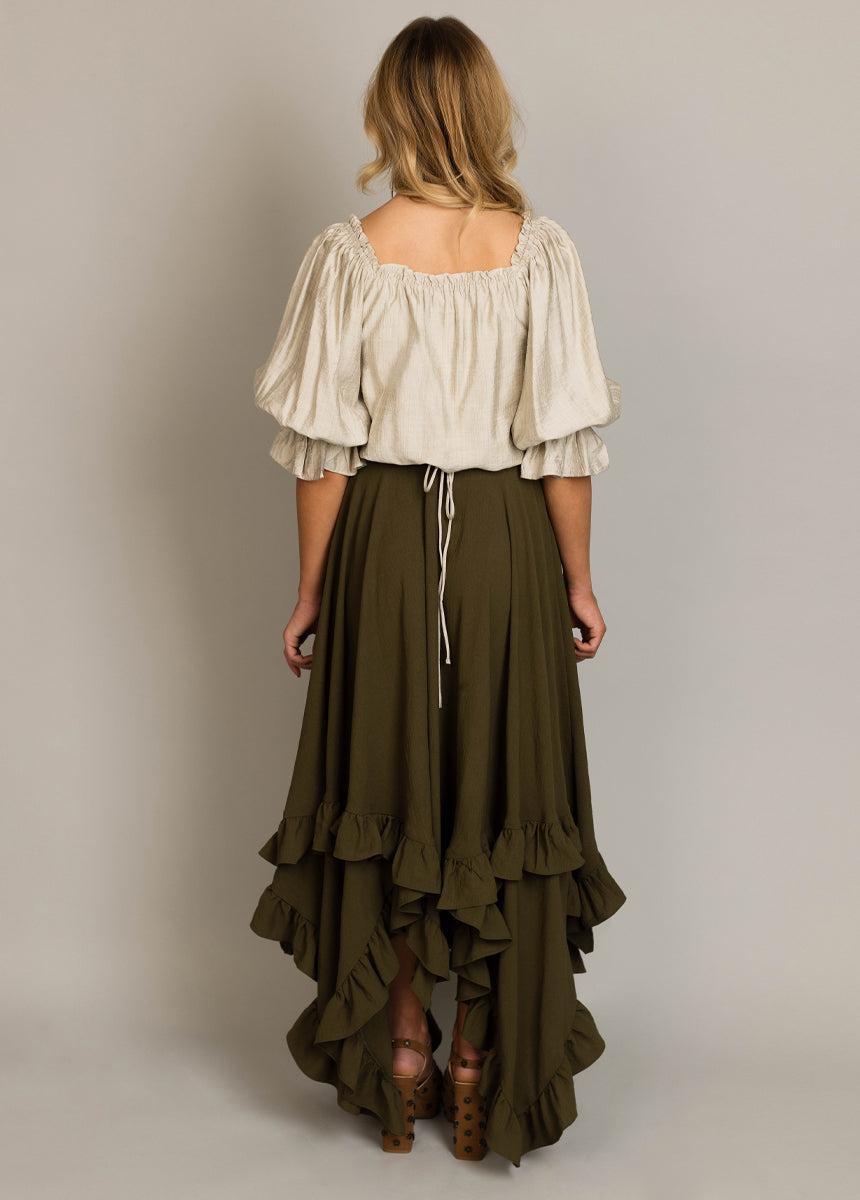 Sen Skirt in Olive Female Product Image