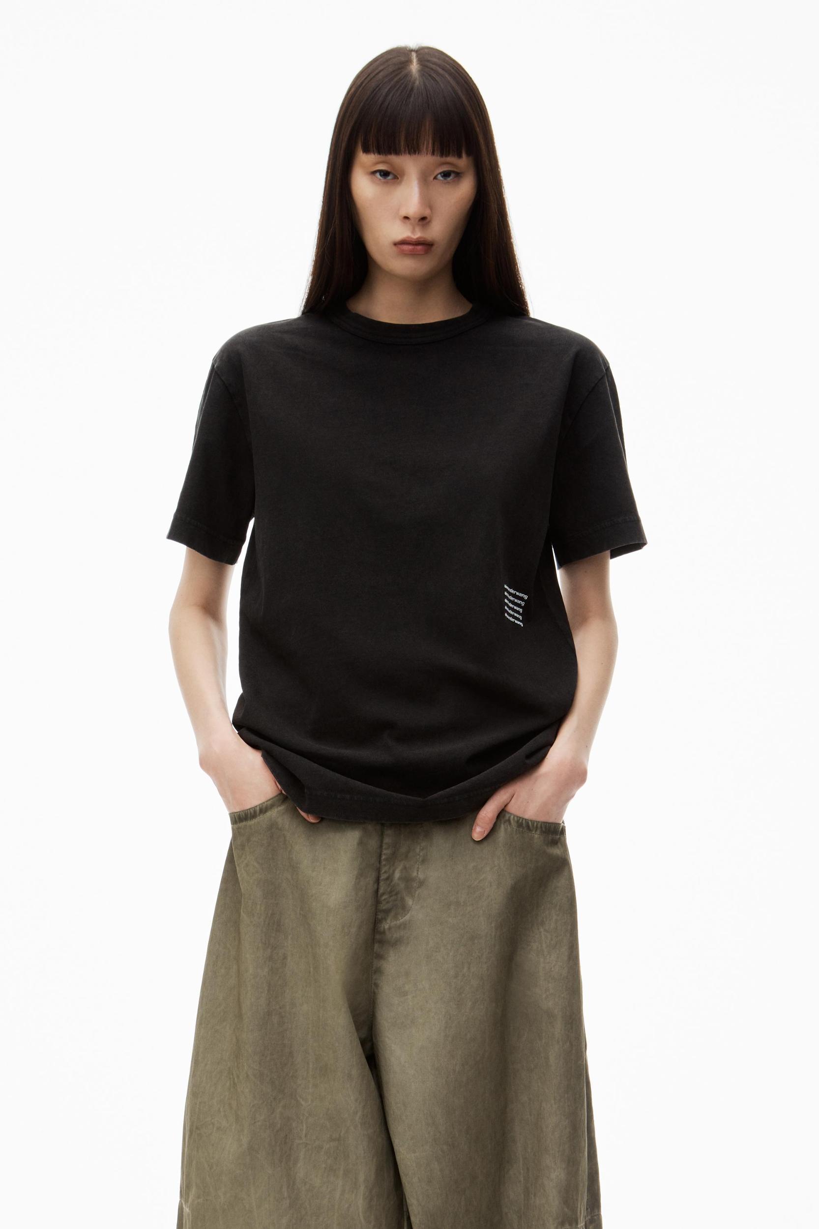 Unisex Acid Wash Tee In High Twist Jerseyâ  Product Image