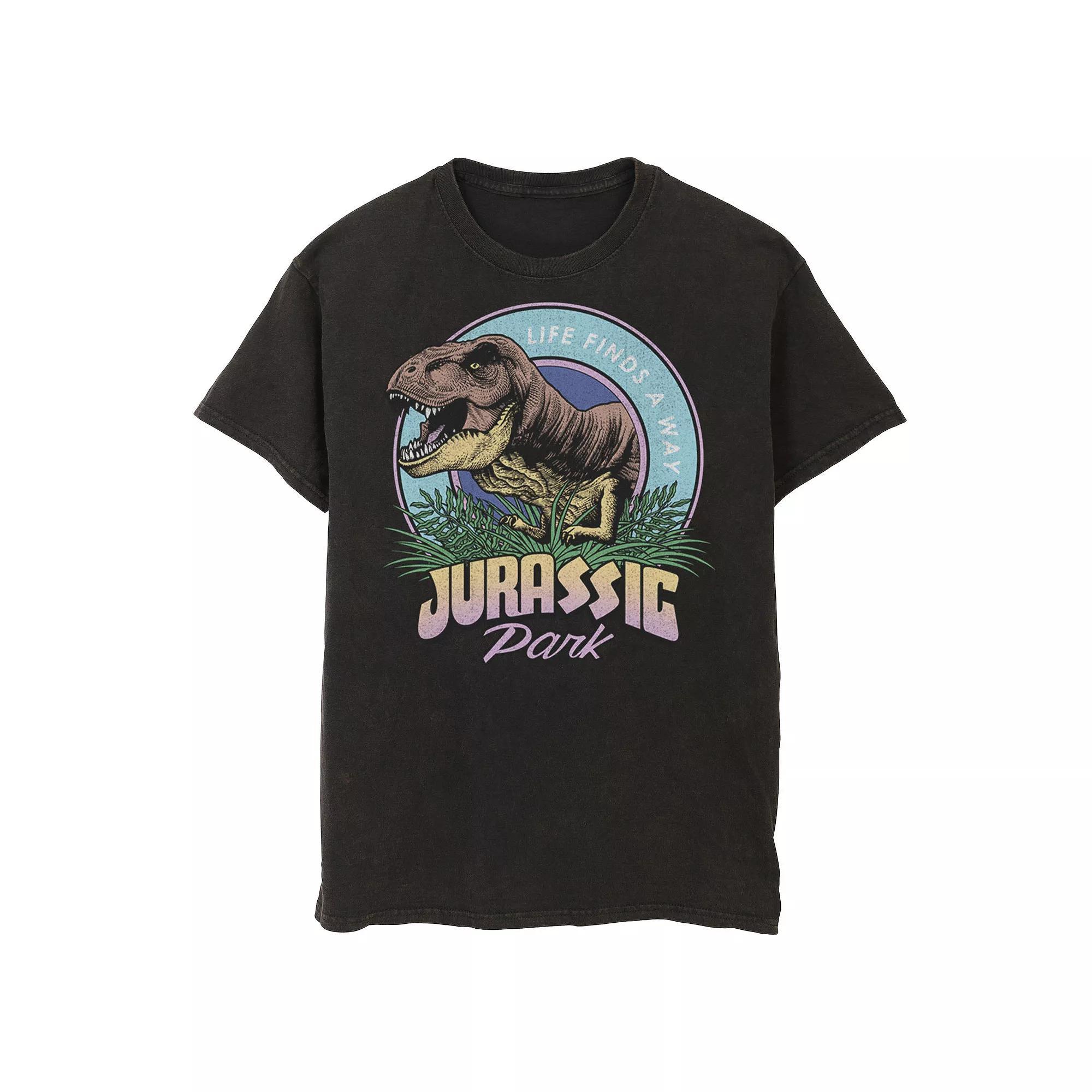 Men's Jurassic Park Life Finds A Way Vibrant Graphic Tee, Size: XL, Red Product Image