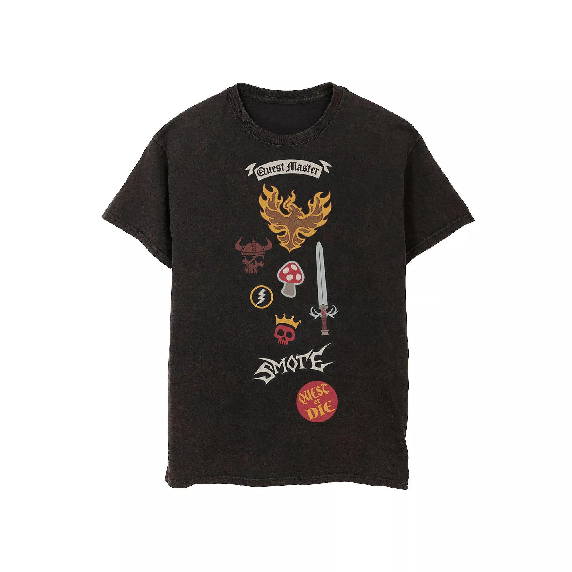 Men's Disney Pixar Onward Barley Vest Patches Tee, Size: XXL, Black Product Image