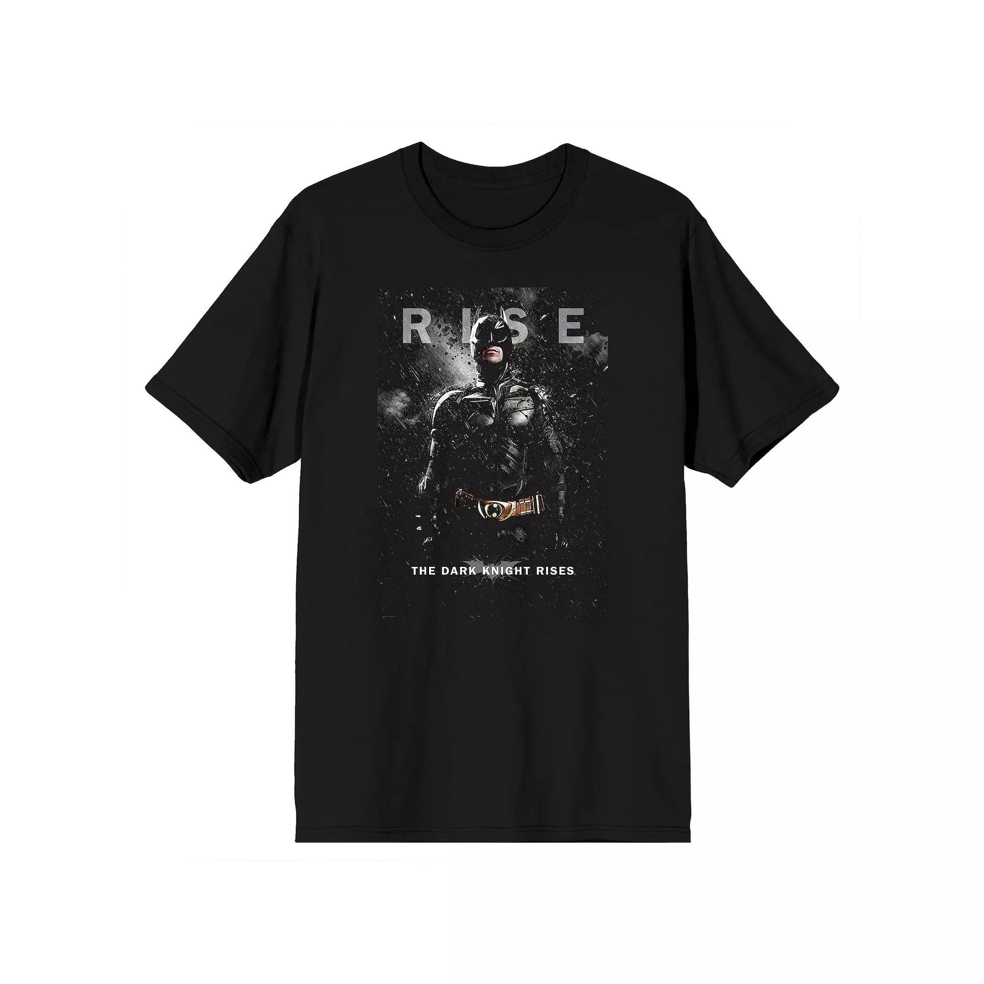 Men's DC Comics Batman Dark Knight Rises Tee, Size: XL, Black Product Image