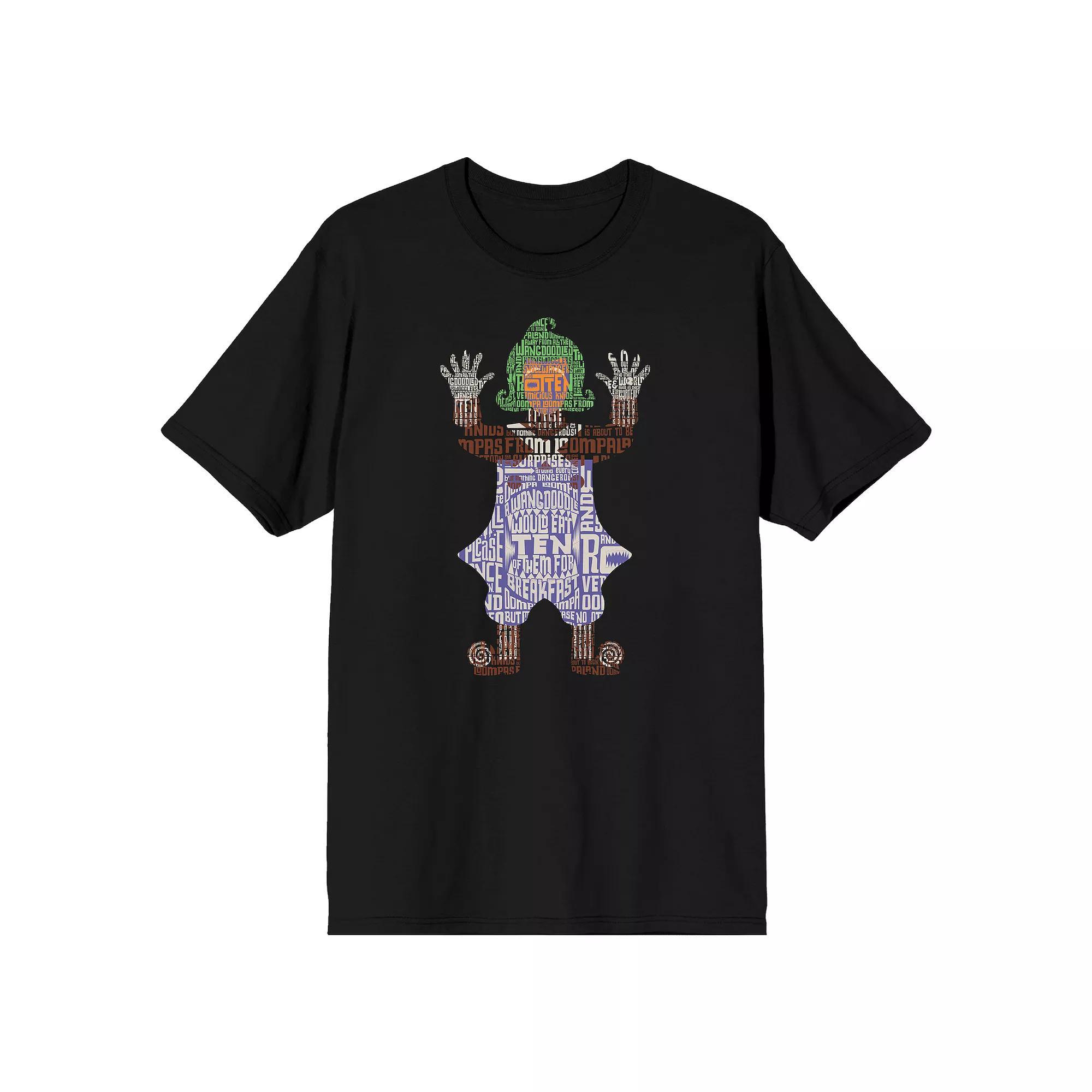 Men's Willy Wonka & The Chocolate Factory Tee, Size: Small, Black Product Image