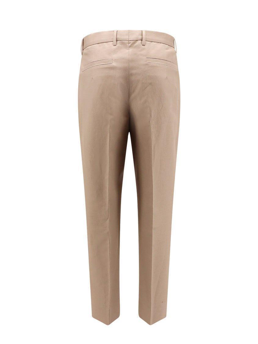 ZEGNA Straight Leg Trousers In Beige Product Image
