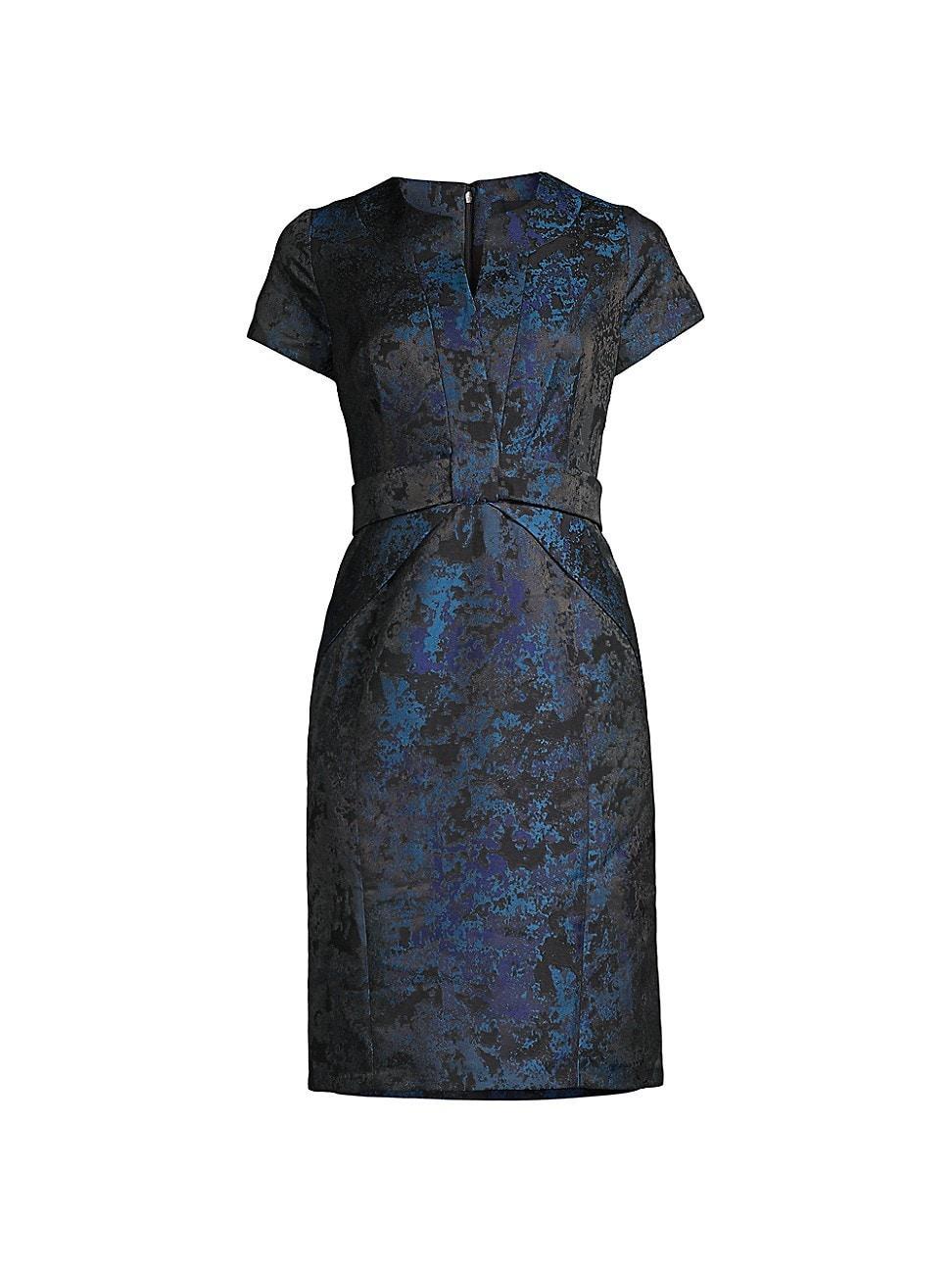 Womens Jacquard Sheath Dress Product Image