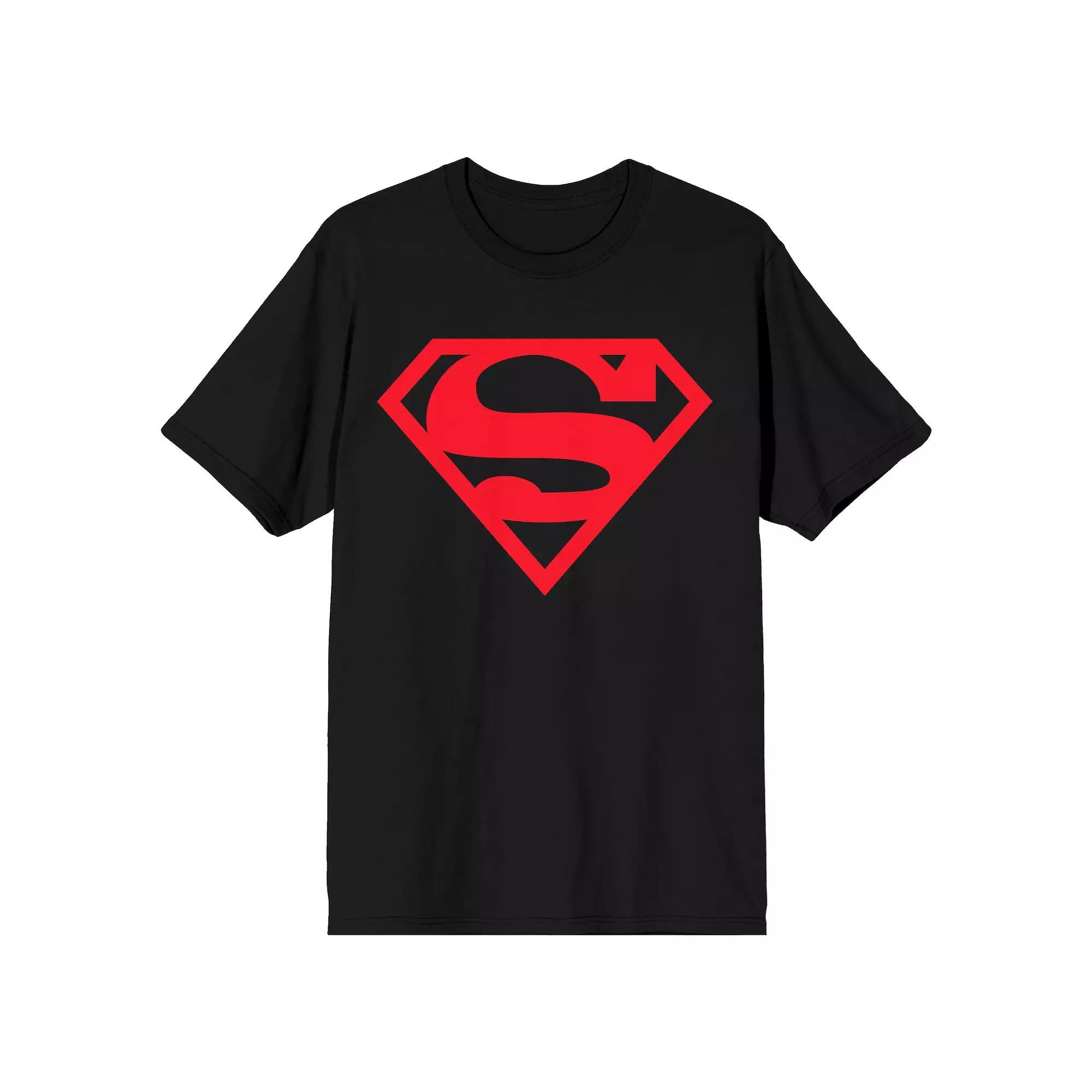 Men's Superman Superboy Logo Tee, Size: Small, Black Product Image