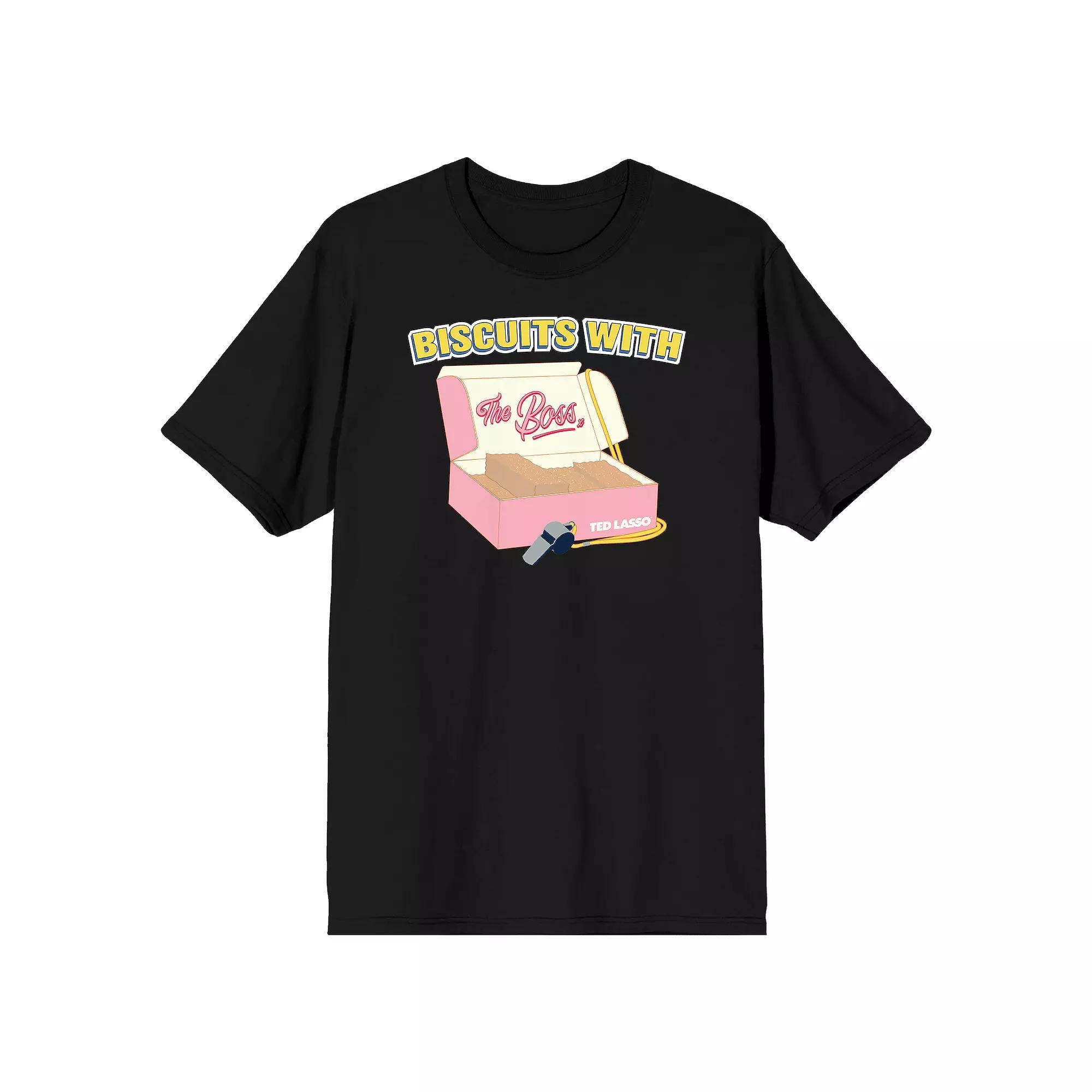 Men's Ted Lasso Biscuits Tee, Size: Small, Black Product Image