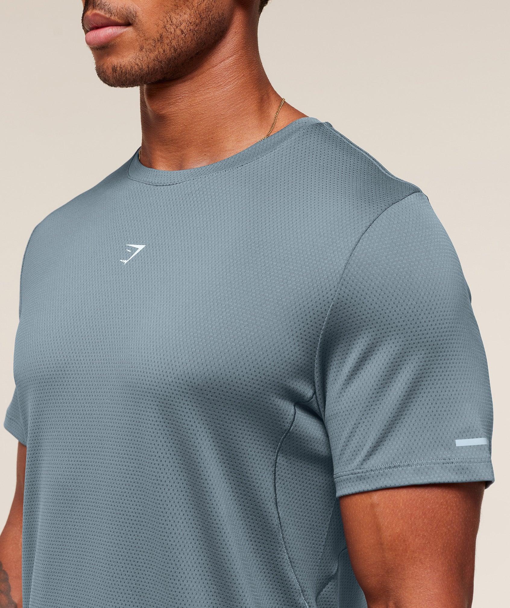 Gymshark Running T-Shirt - Iron Blue Male Product Image