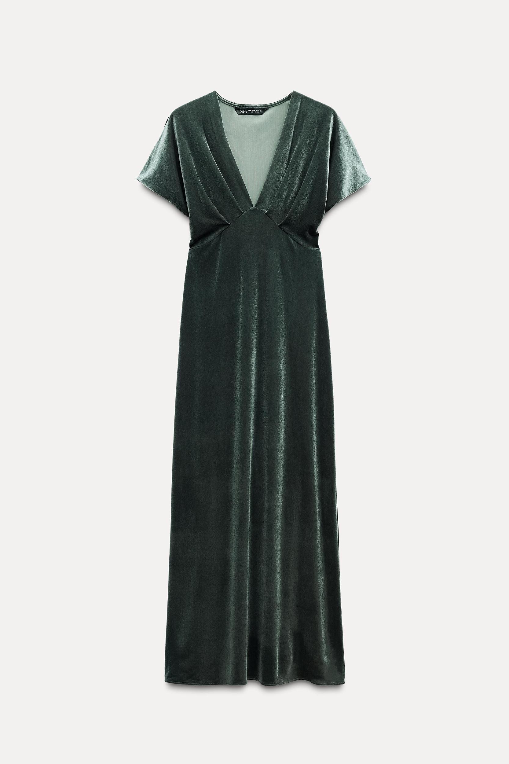 VELVET MIDI DRESS Product Image